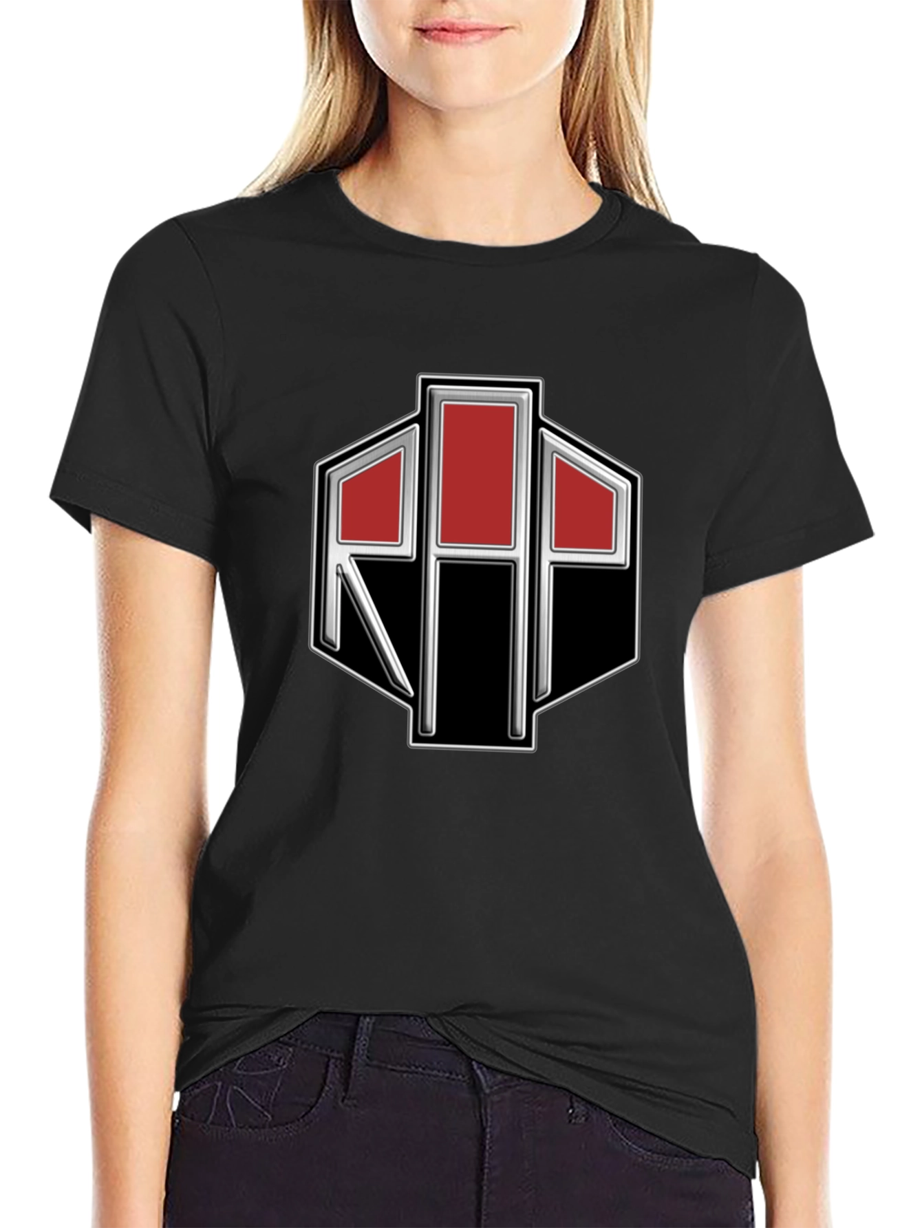RIP Logo Black T-Shirt - Rock in Peace Style