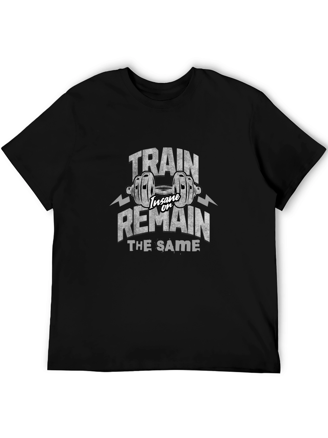 Train Insane Gym Graphic T-Shirt - Black