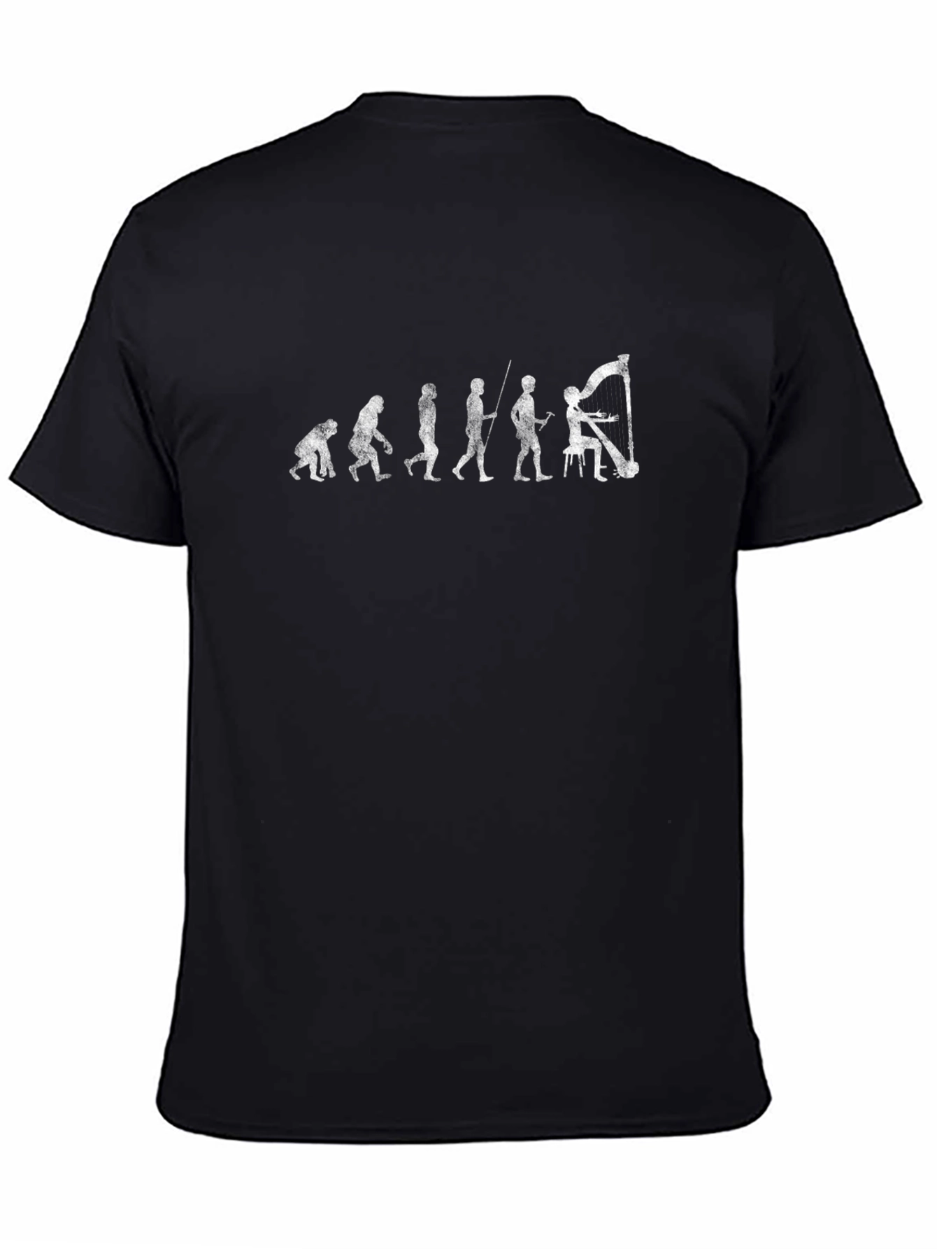 Evolution of Harpist Graphic T-Shirt