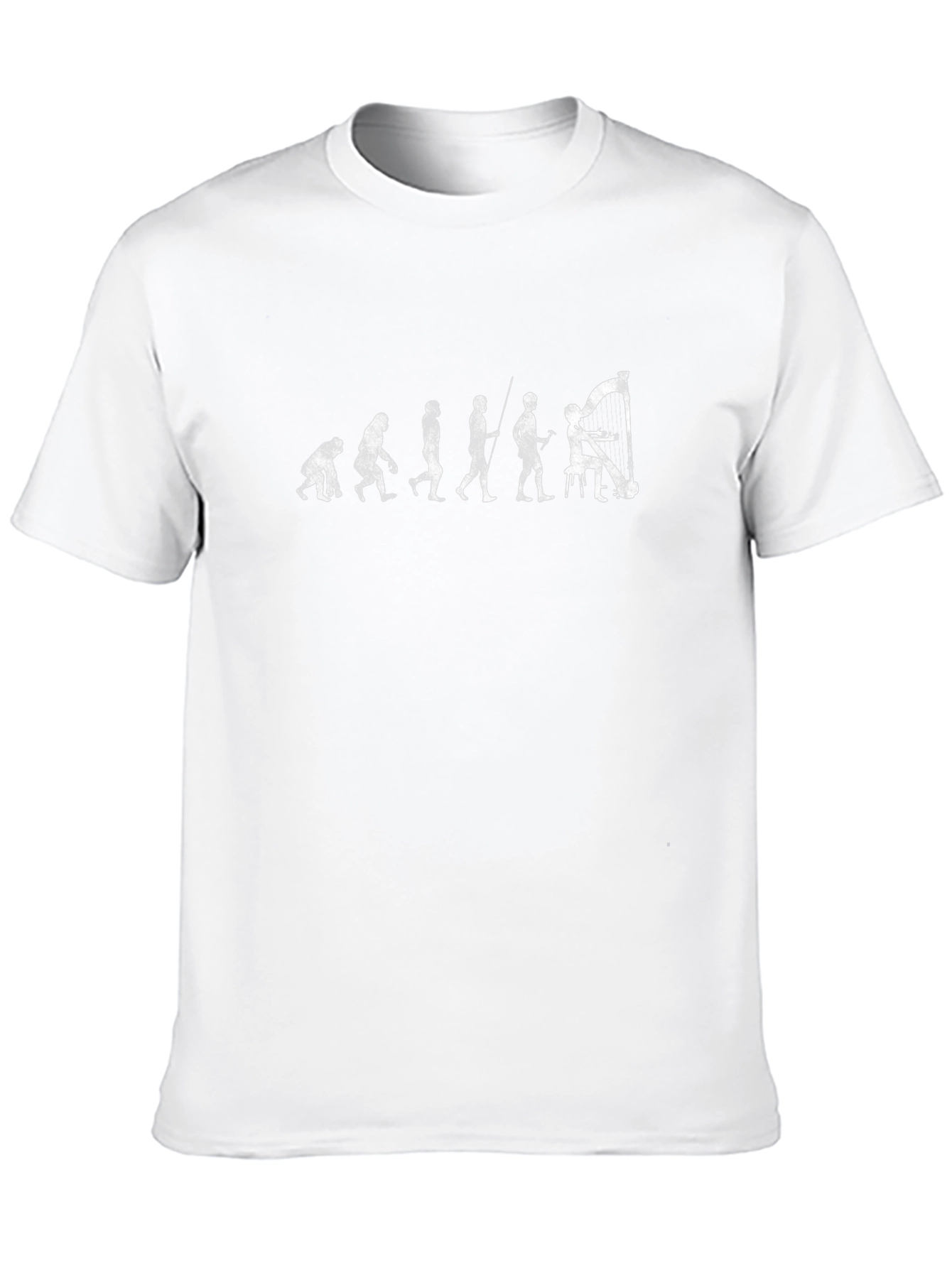 Evolution of Harpist Graphic T-Shirt