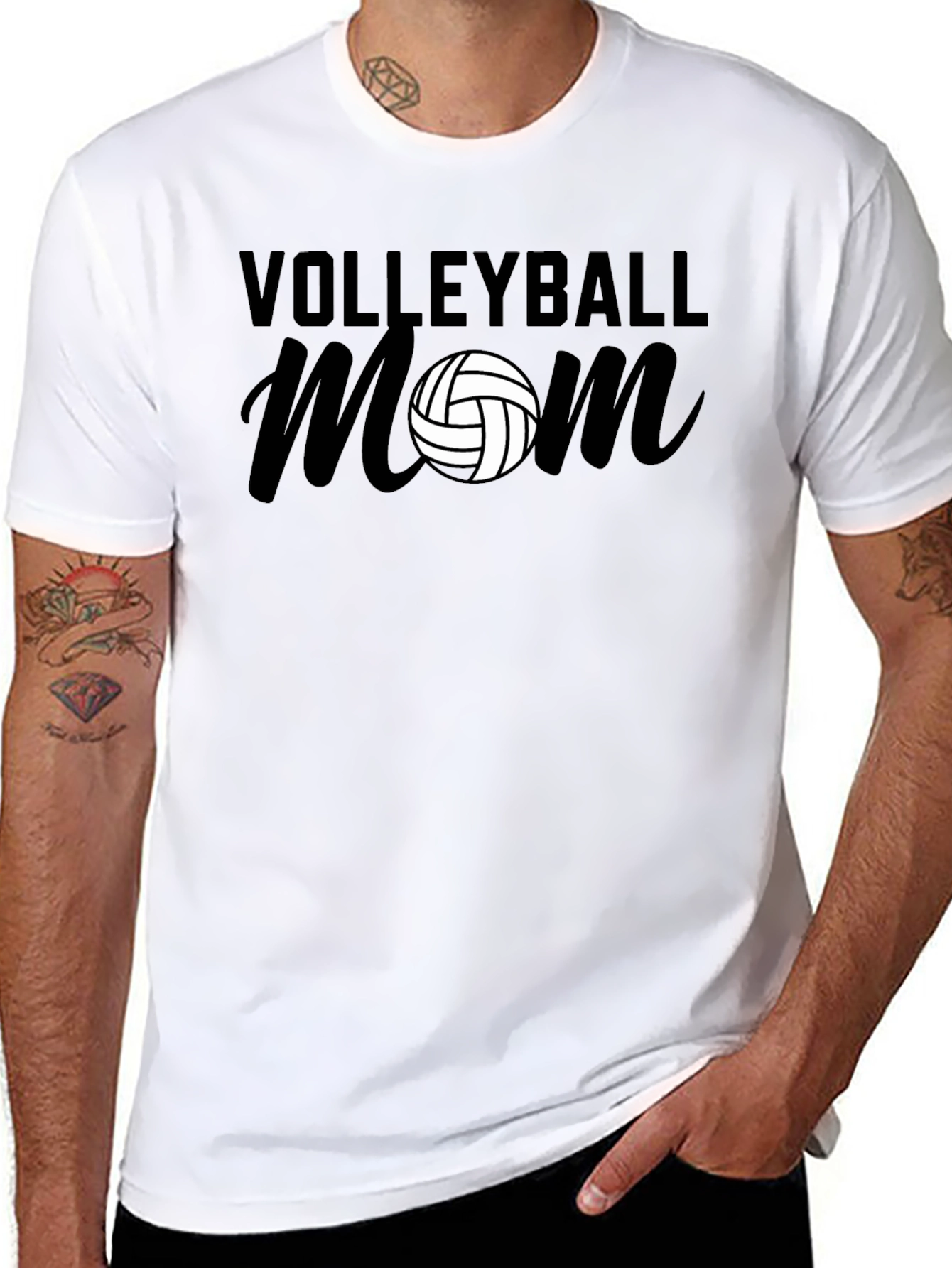 Volleyball Mom Graphic T-Shirt - Sporty Casual Tee