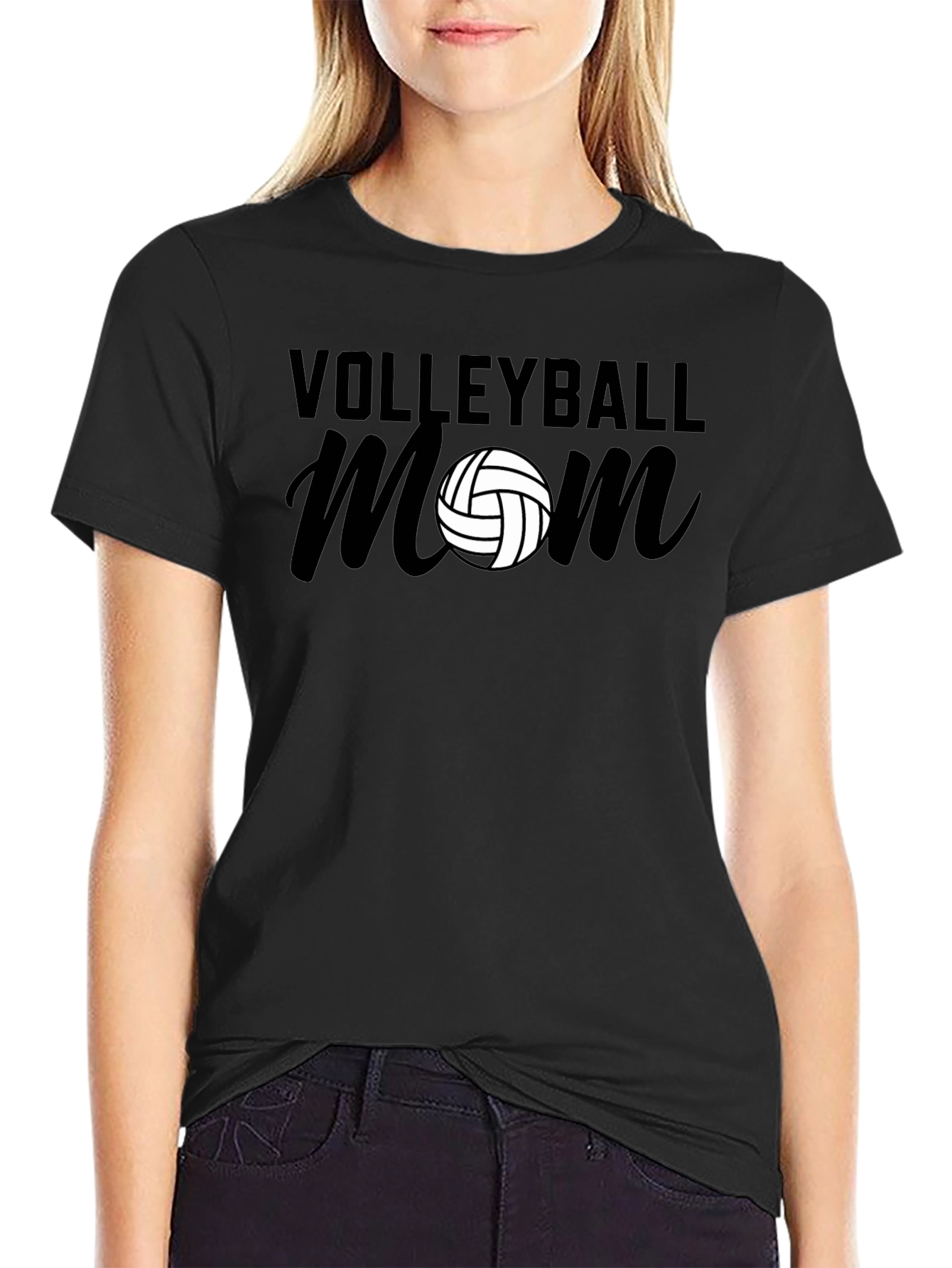 Volleyball Mom Graphic T-Shirt - Sporty Casual Tee