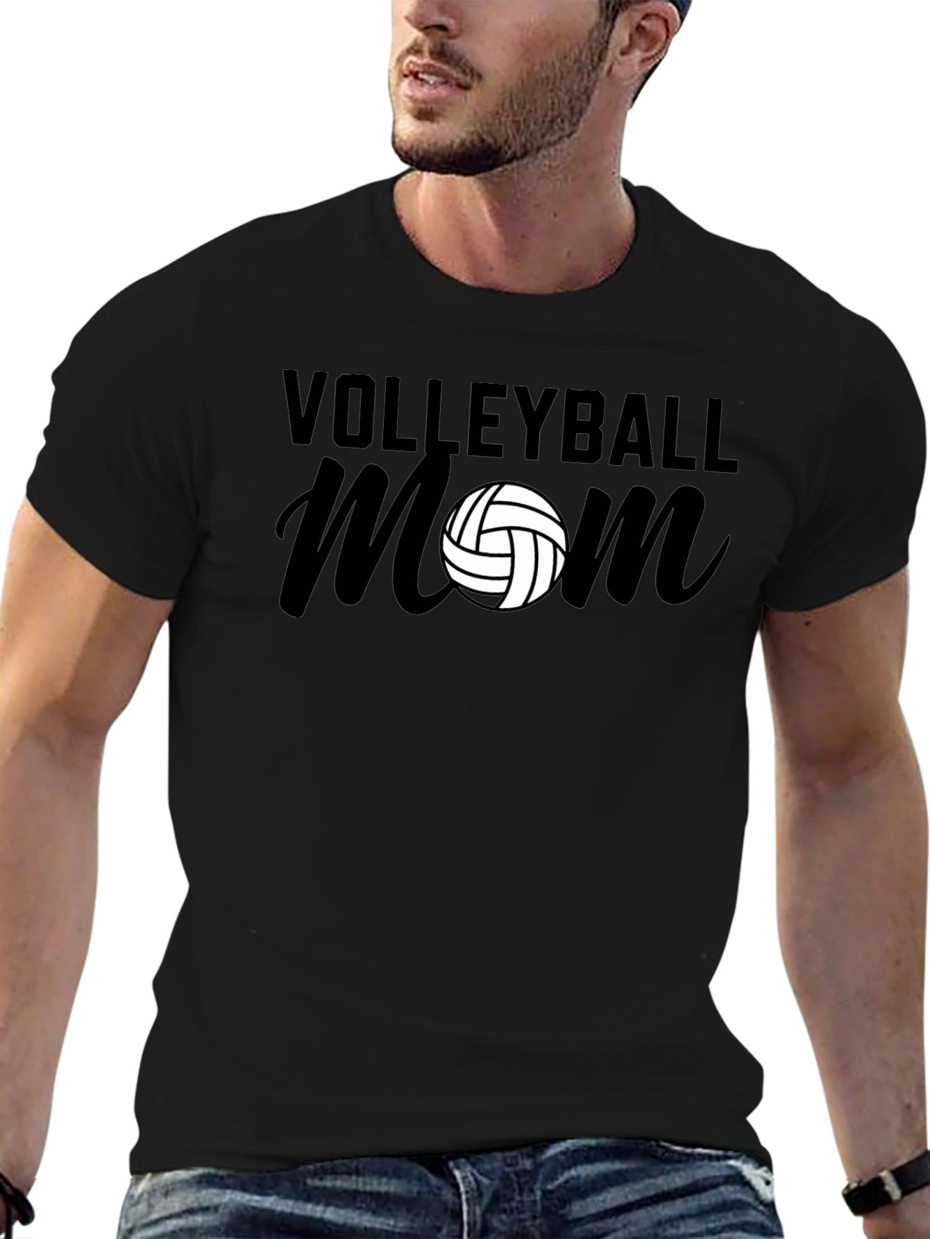 Volleyball Mom Graphic T-Shirt - Sporty Casual Tee