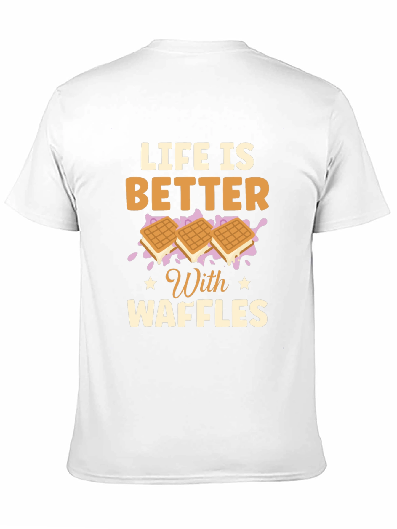 Life is Better with Waffles Graphic T-Shirt
