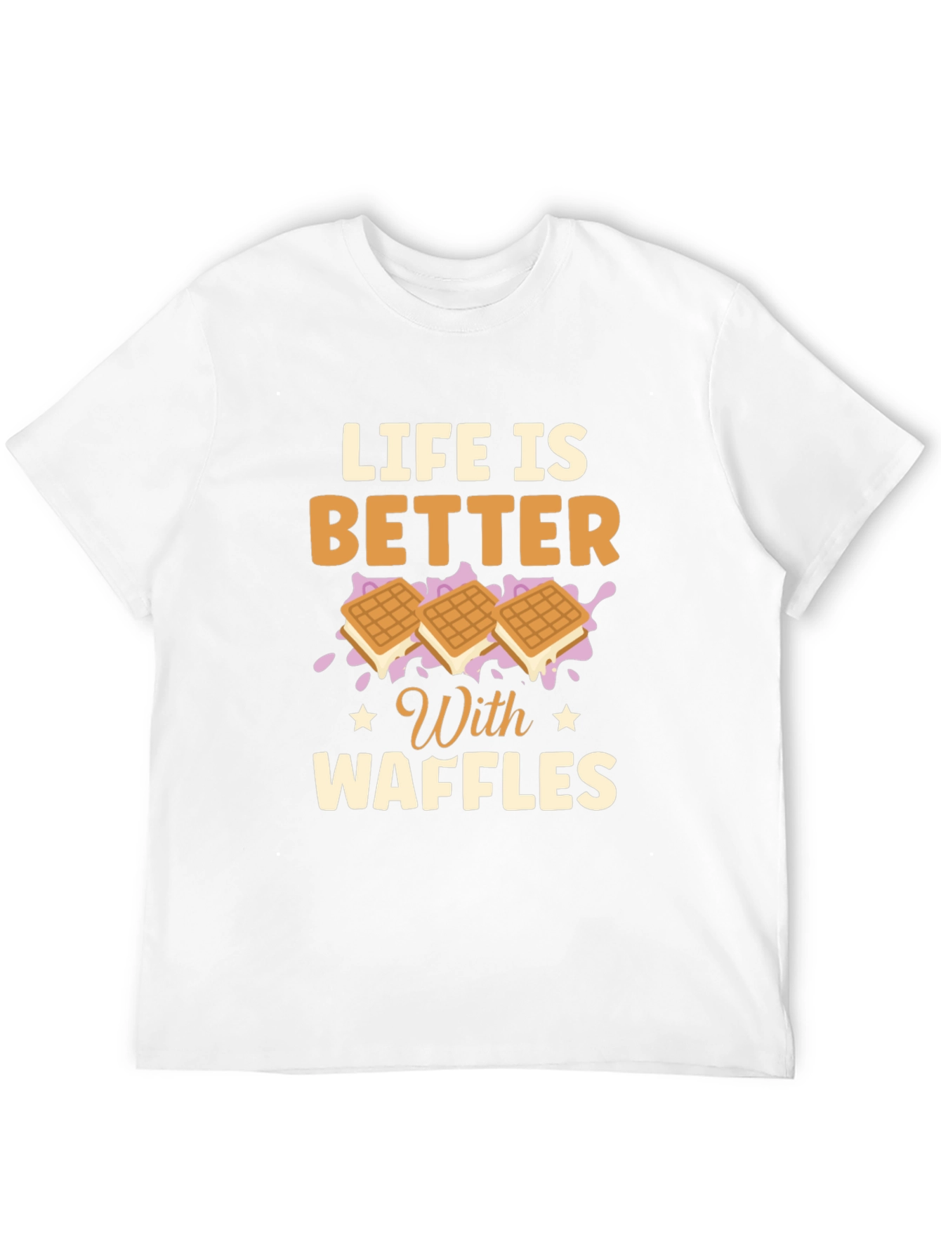 Life is Better with Waffles Graphic T-Shirt