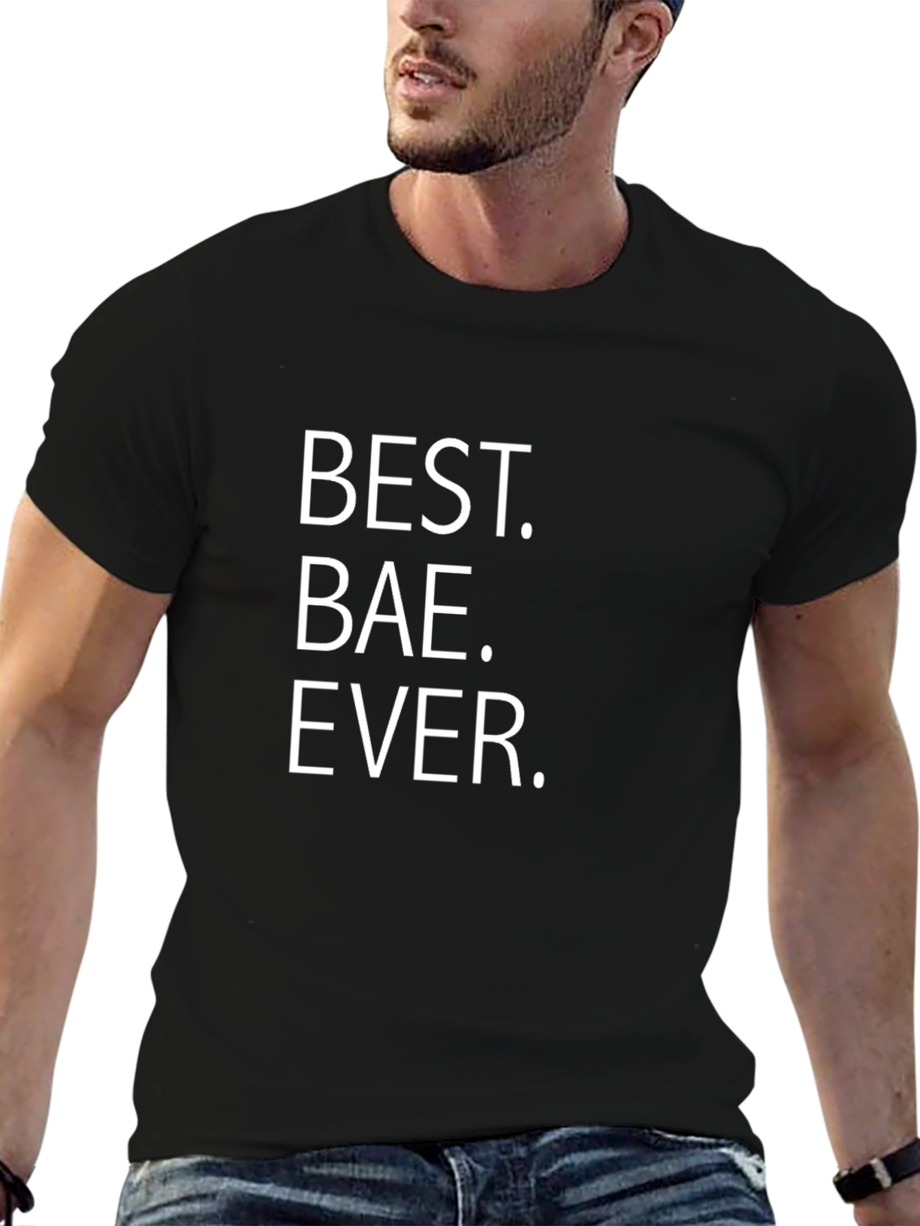 Best Bae Ever Black Graphic Tee Shirt