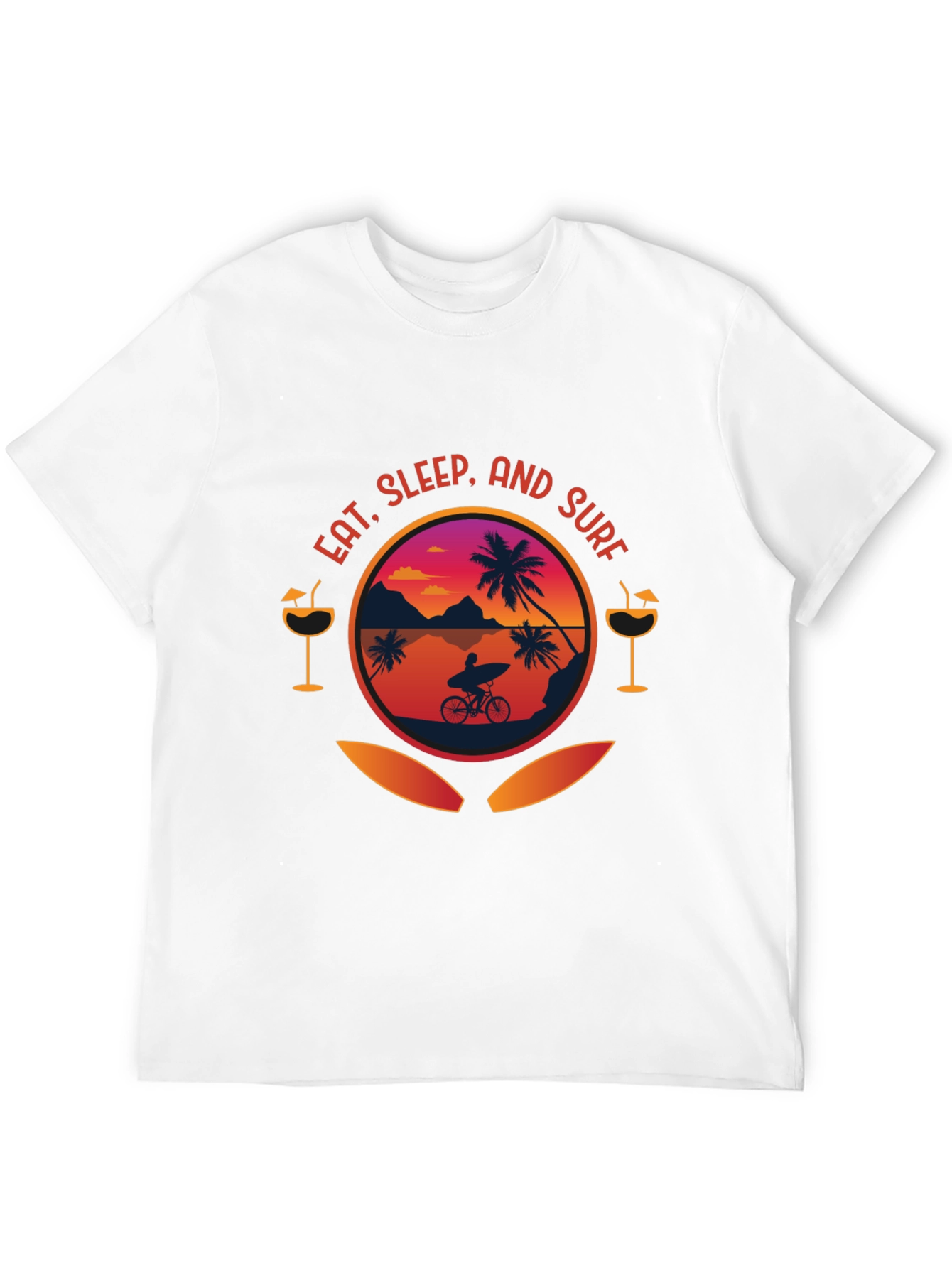 Eat Sleep Surf Graphic T-Shirt