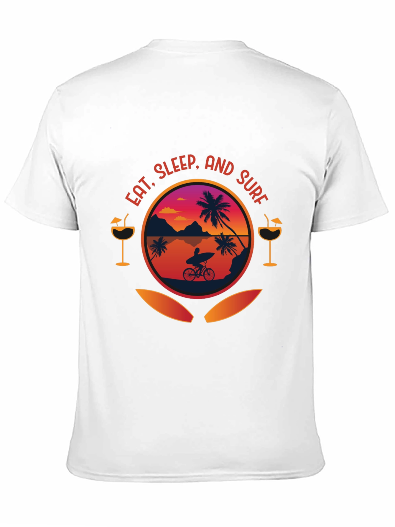 Eat Sleep Surf Graphic T-Shirt