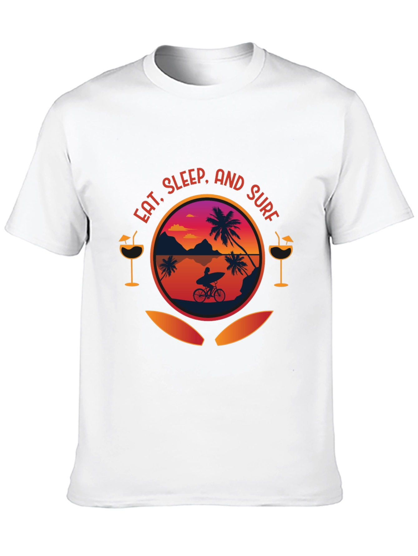 Eat Sleep Surf Graphic T-Shirt