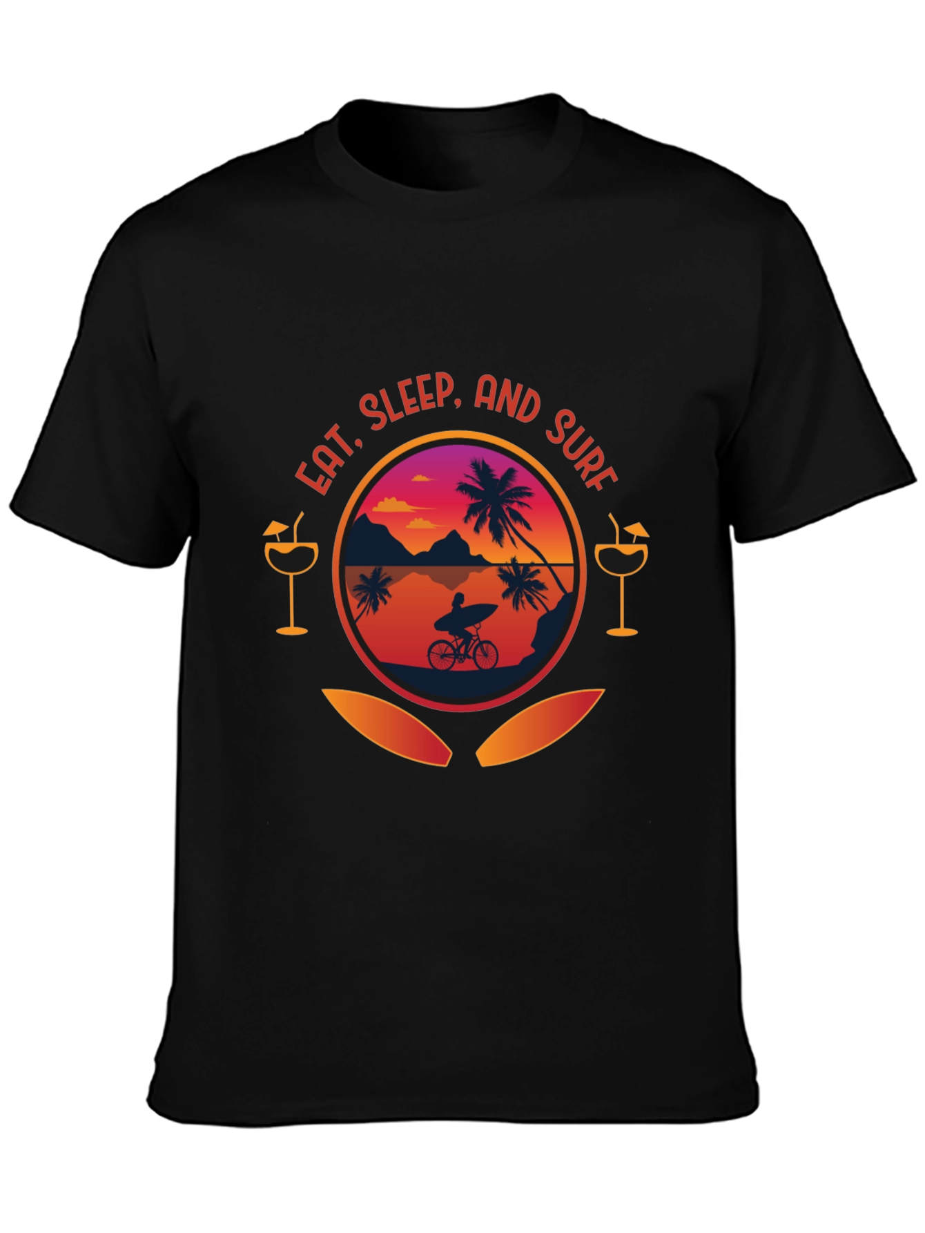 Eat Sleep Surf Graphic T-Shirt