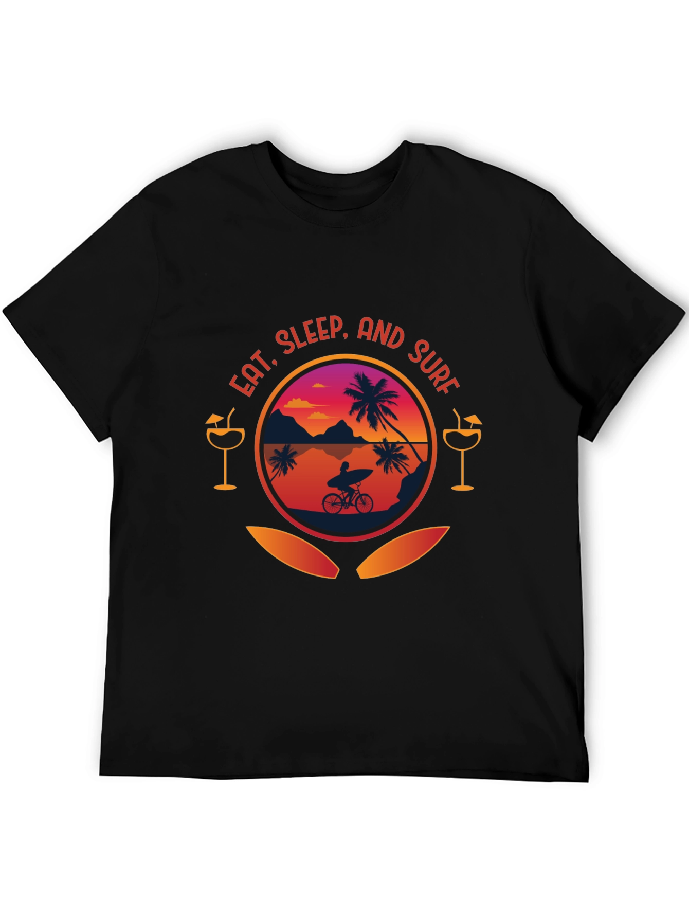 Eat Sleep Surf Graphic T-Shirt