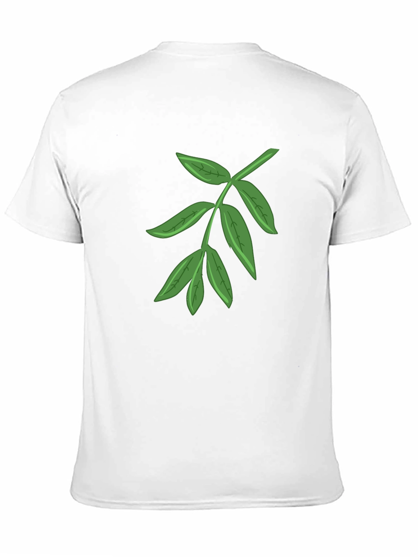 Leaf Graphic Black T-Shirt - Nature Inspired Design