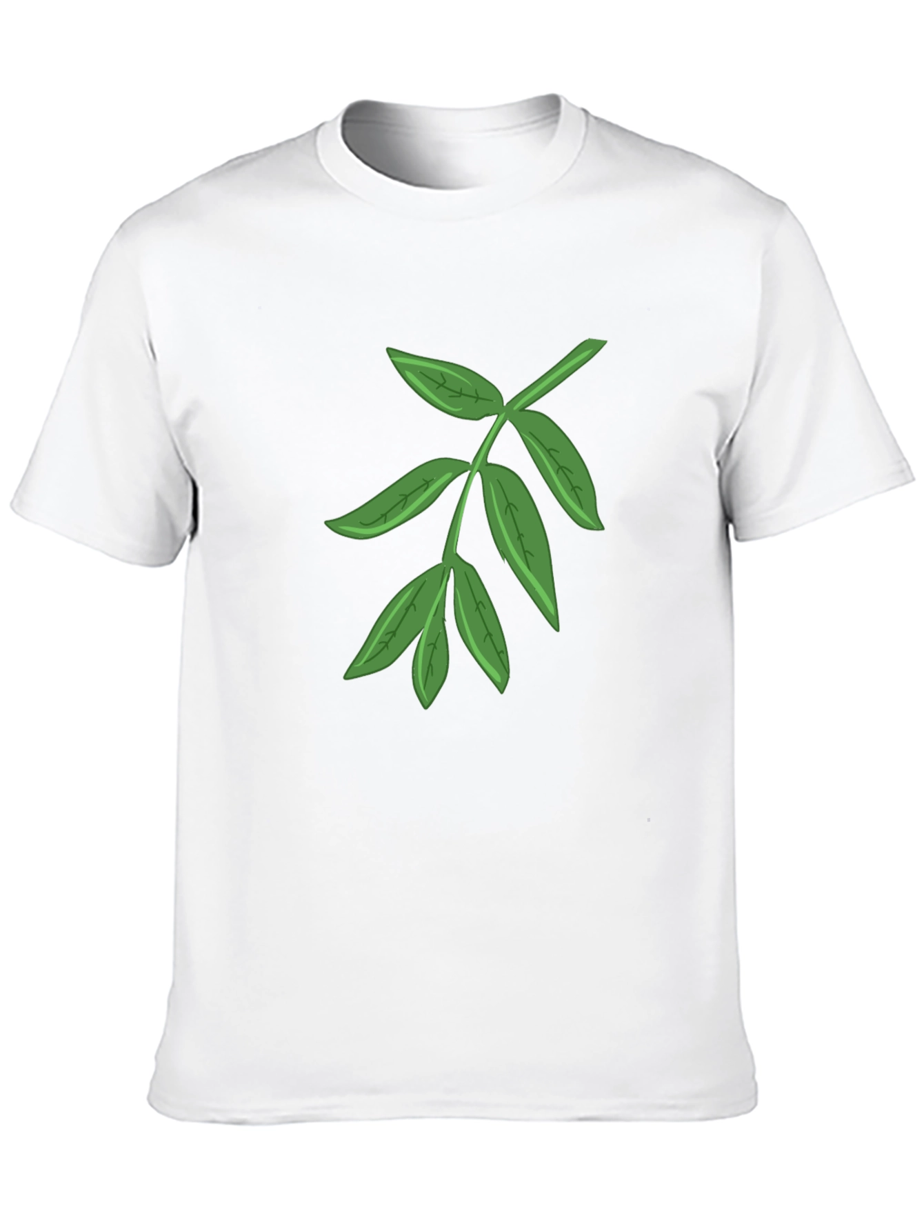 Leaf Graphic Black T-Shirt - Nature Inspired Design