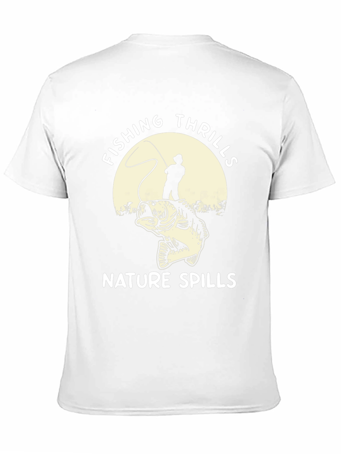 Fishing Thrills Nature Spills Graphic Tee
