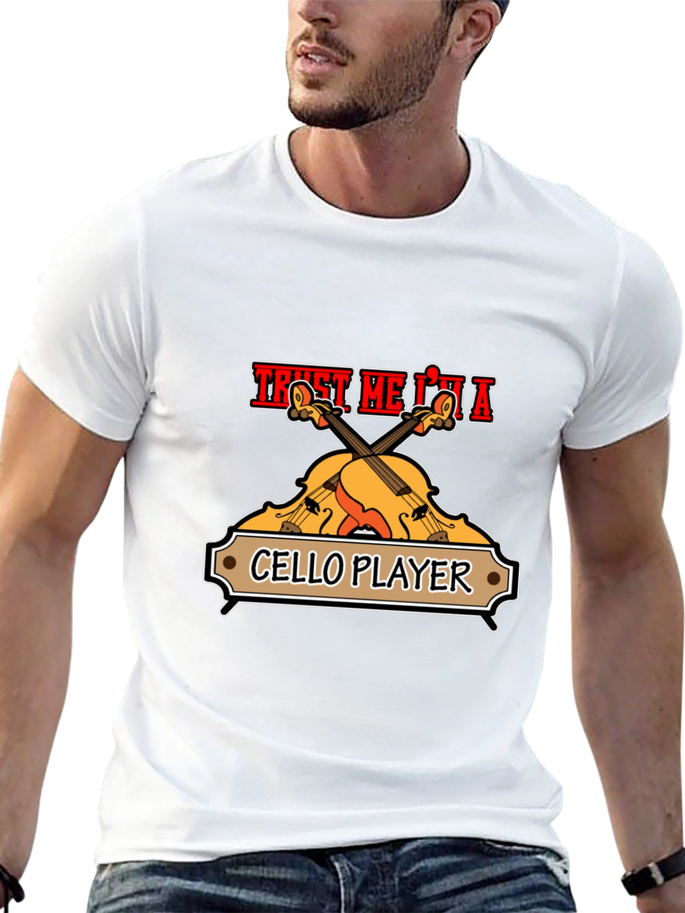 Trust Me Im A Cello Player Black T-Shirt