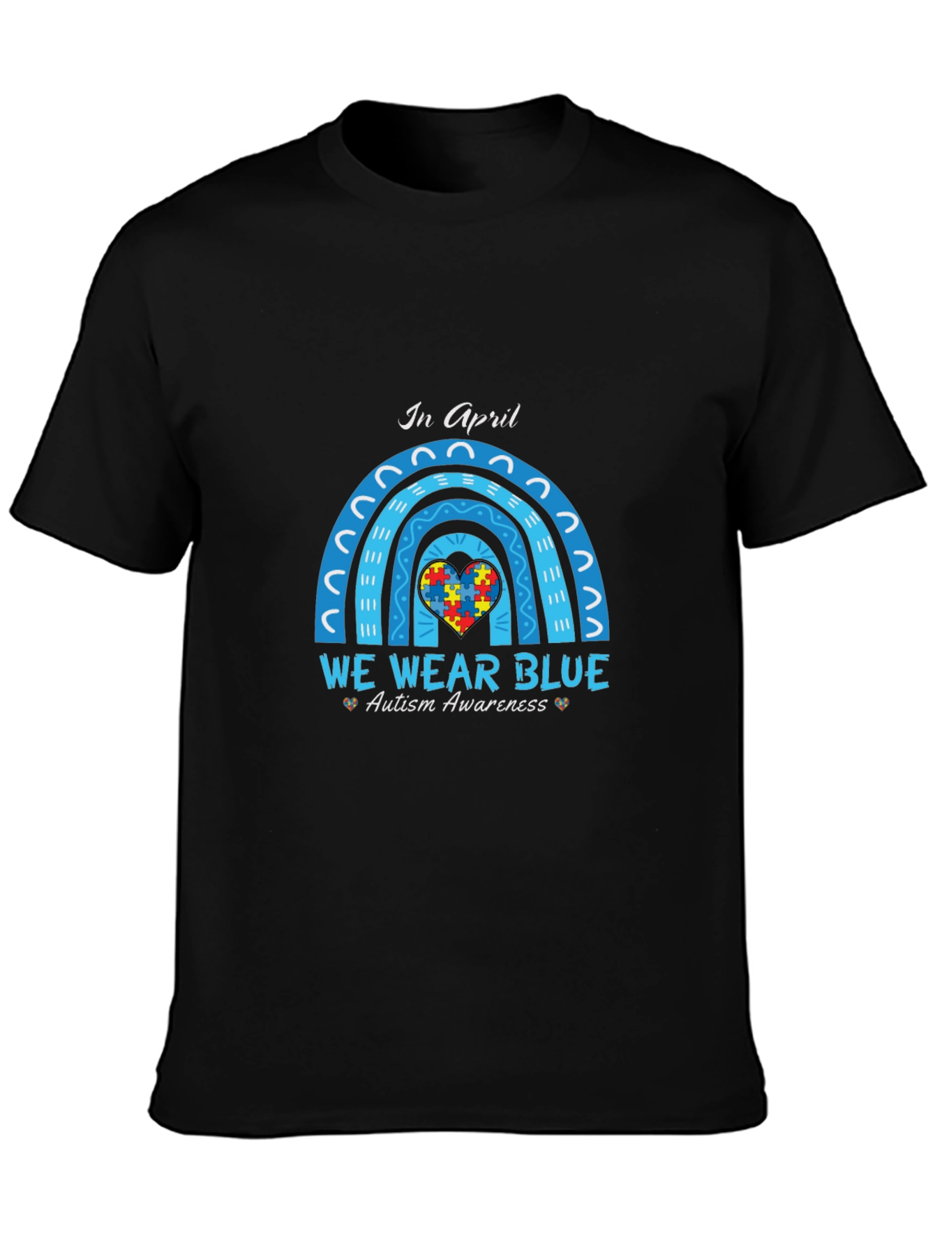 Autism Awareness T-Shirt - We Wear Blue in April