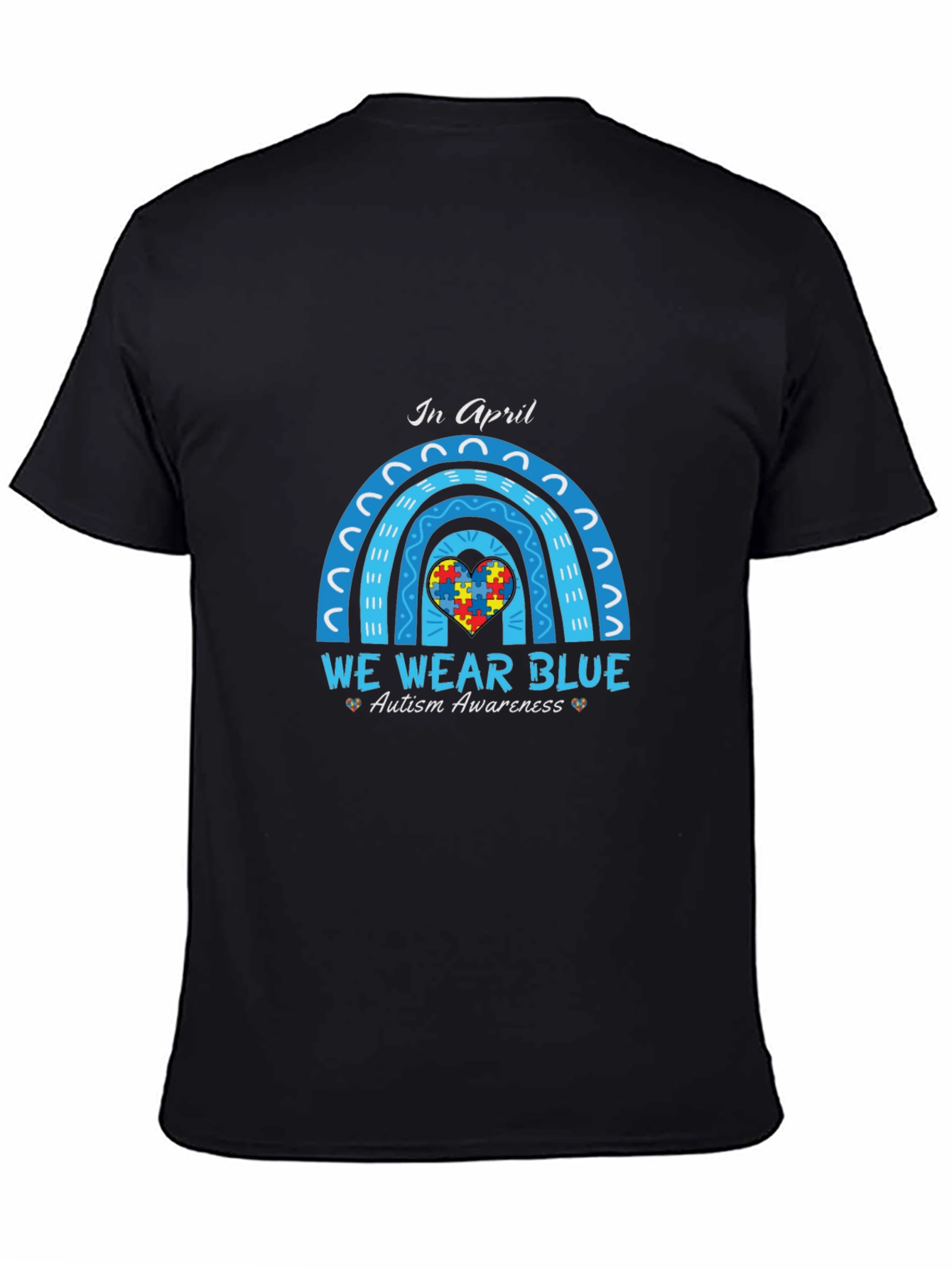 Autism Awareness T-Shirt - We Wear Blue in April