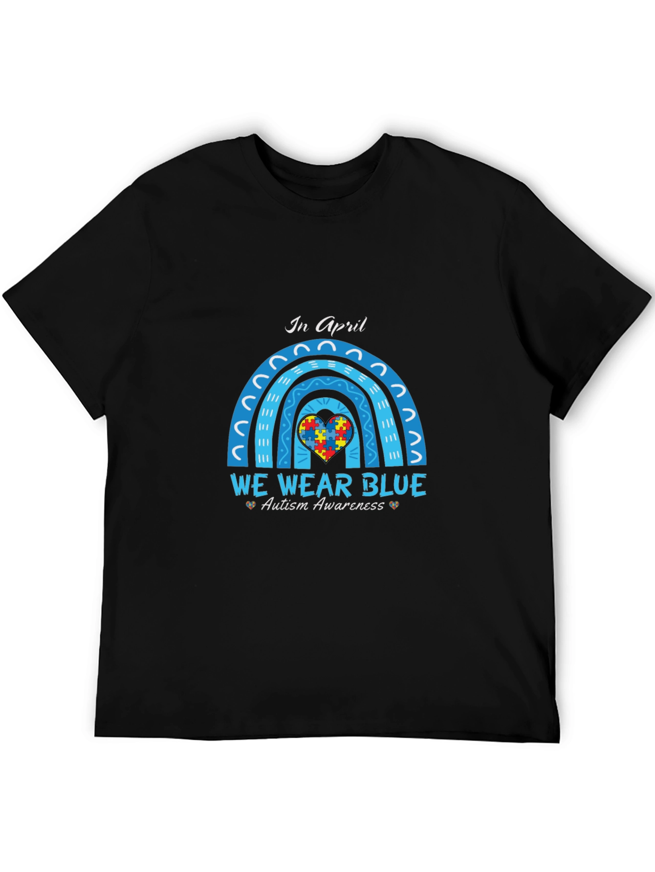 Autism Awareness T-Shirt - We Wear Blue in April