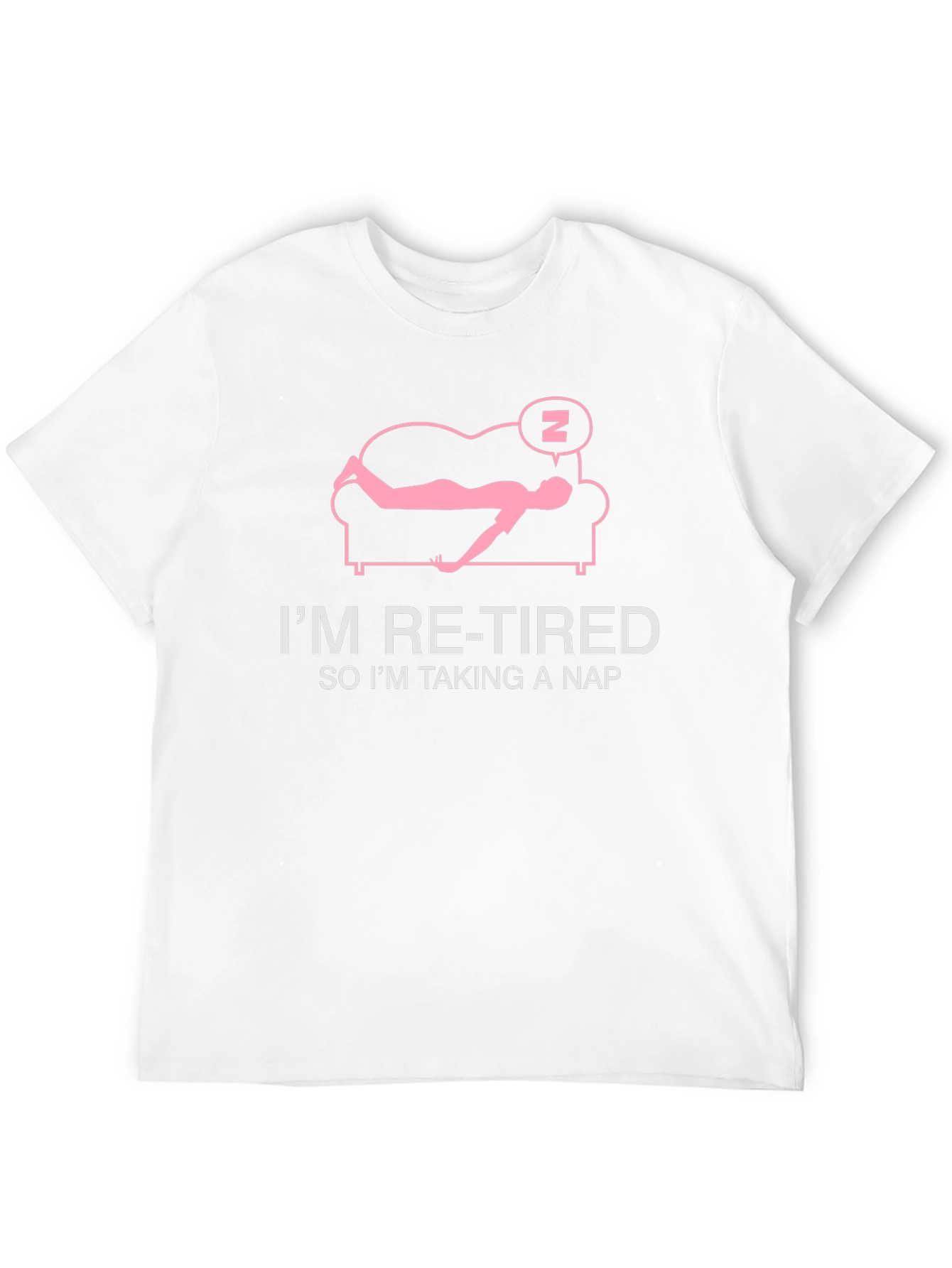 Retired Taking Nap T-Shirt: Funny Retirement Tee