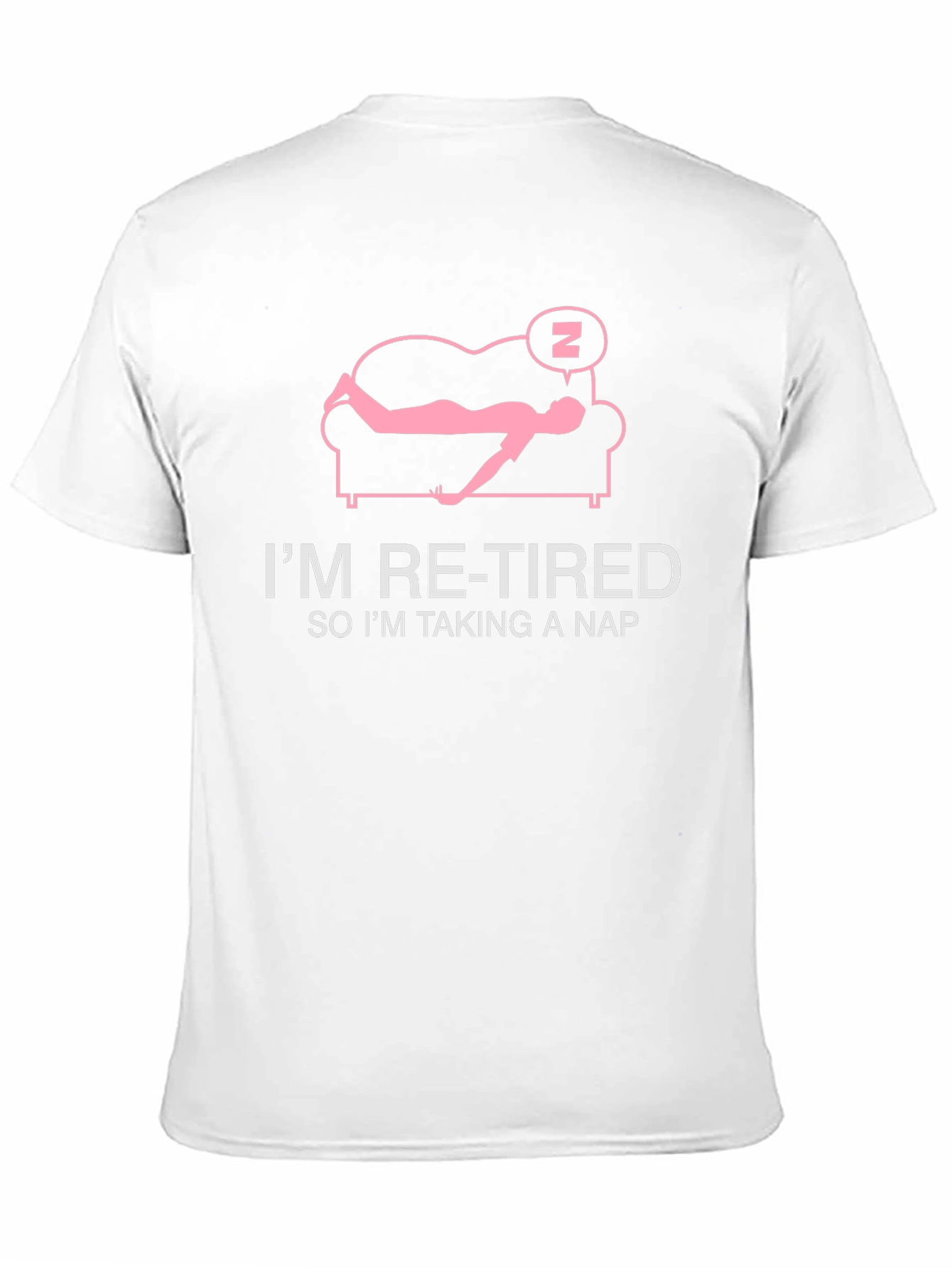 Retired Taking Nap T-Shirt: Funny Retirement Tee