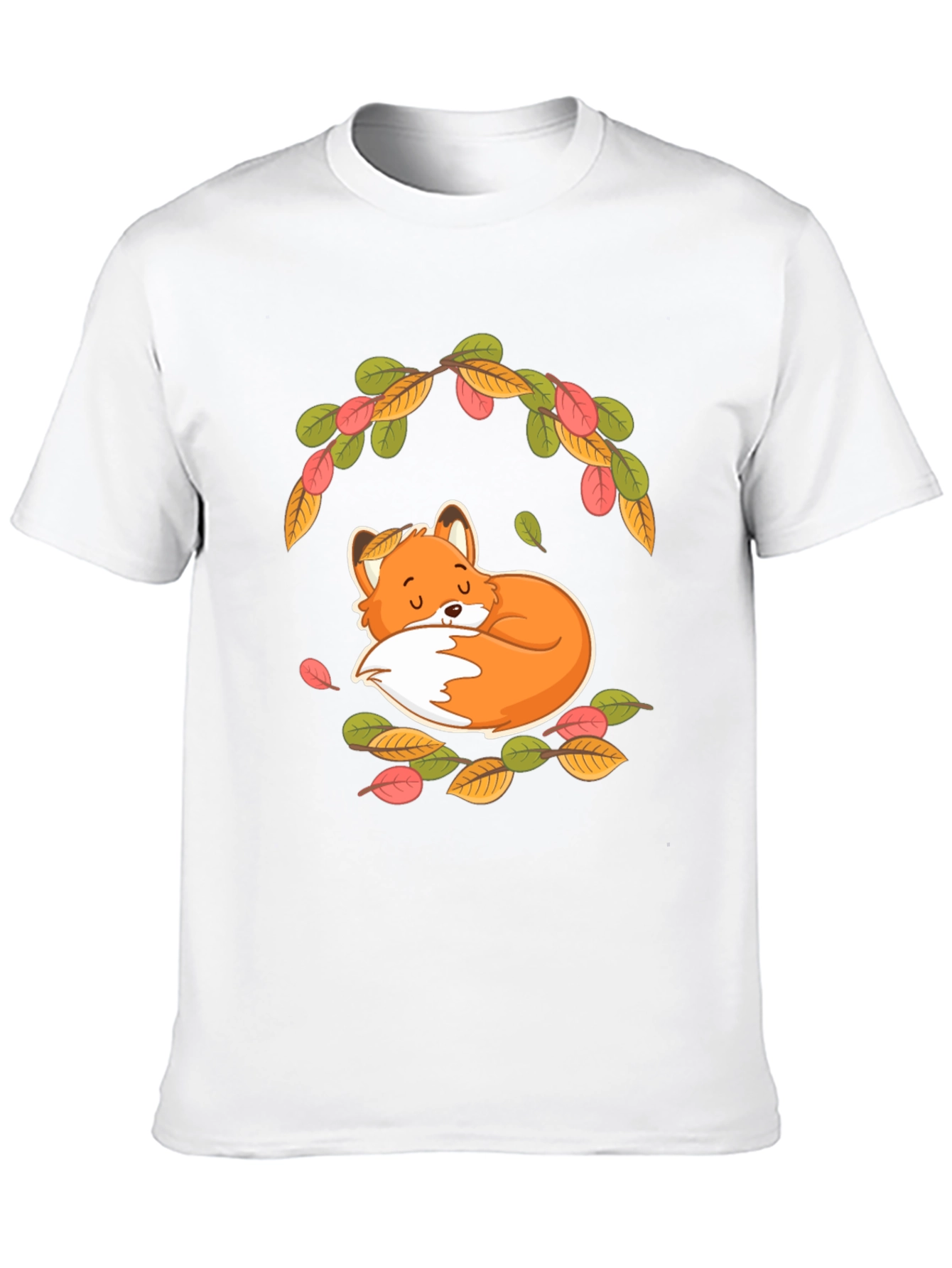 Cute Fox T-Shirt - Autumn Design