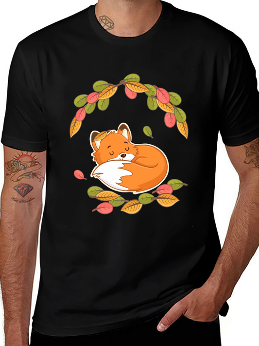 Cute Fox T-Shirt - Autumn Design