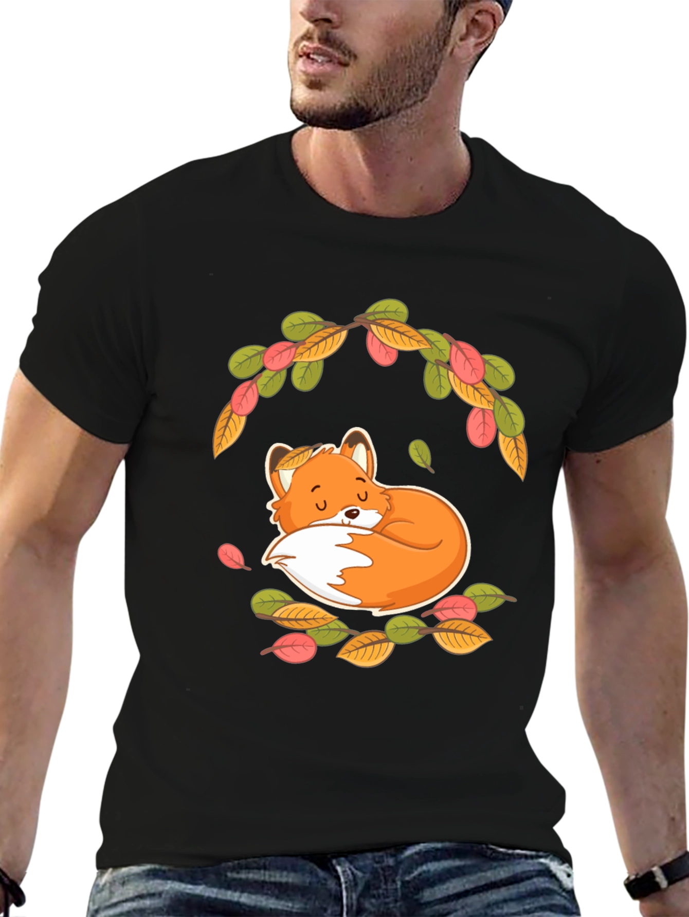 Cute Fox T-Shirt - Autumn Design