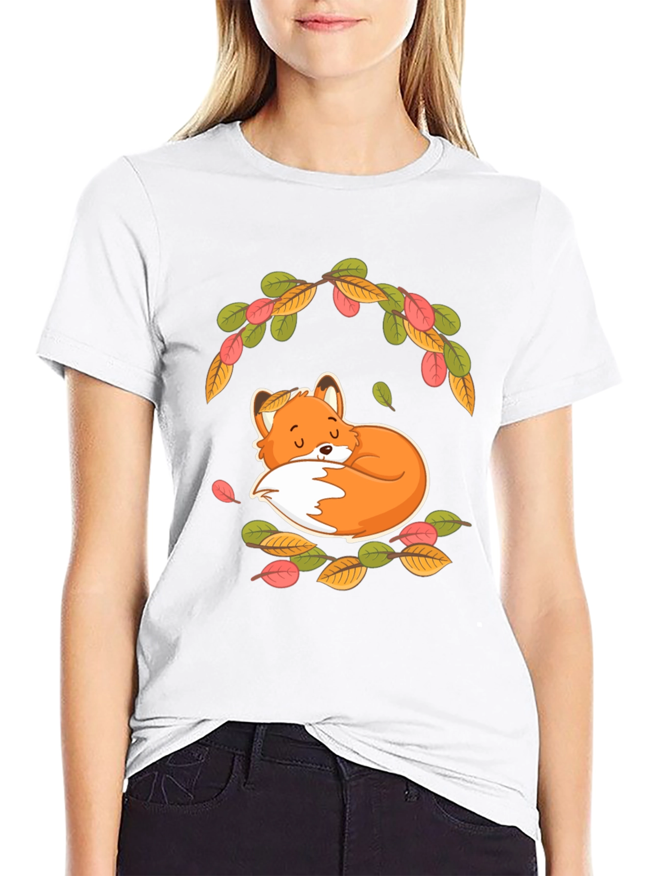 Cute Fox T-Shirt - Autumn Design