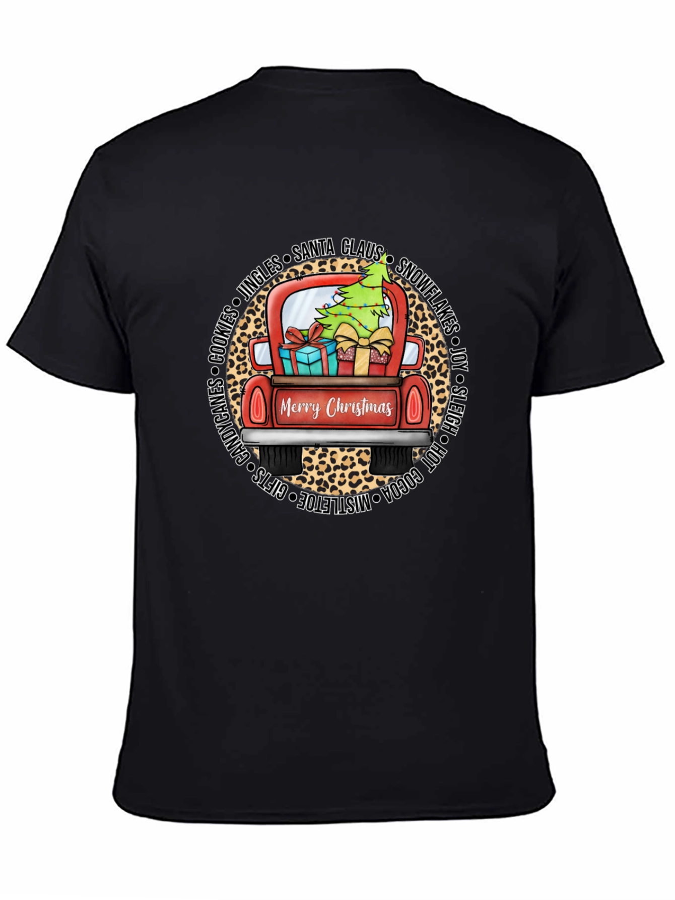 Merry Christmas Truck Graphic T-Shirt