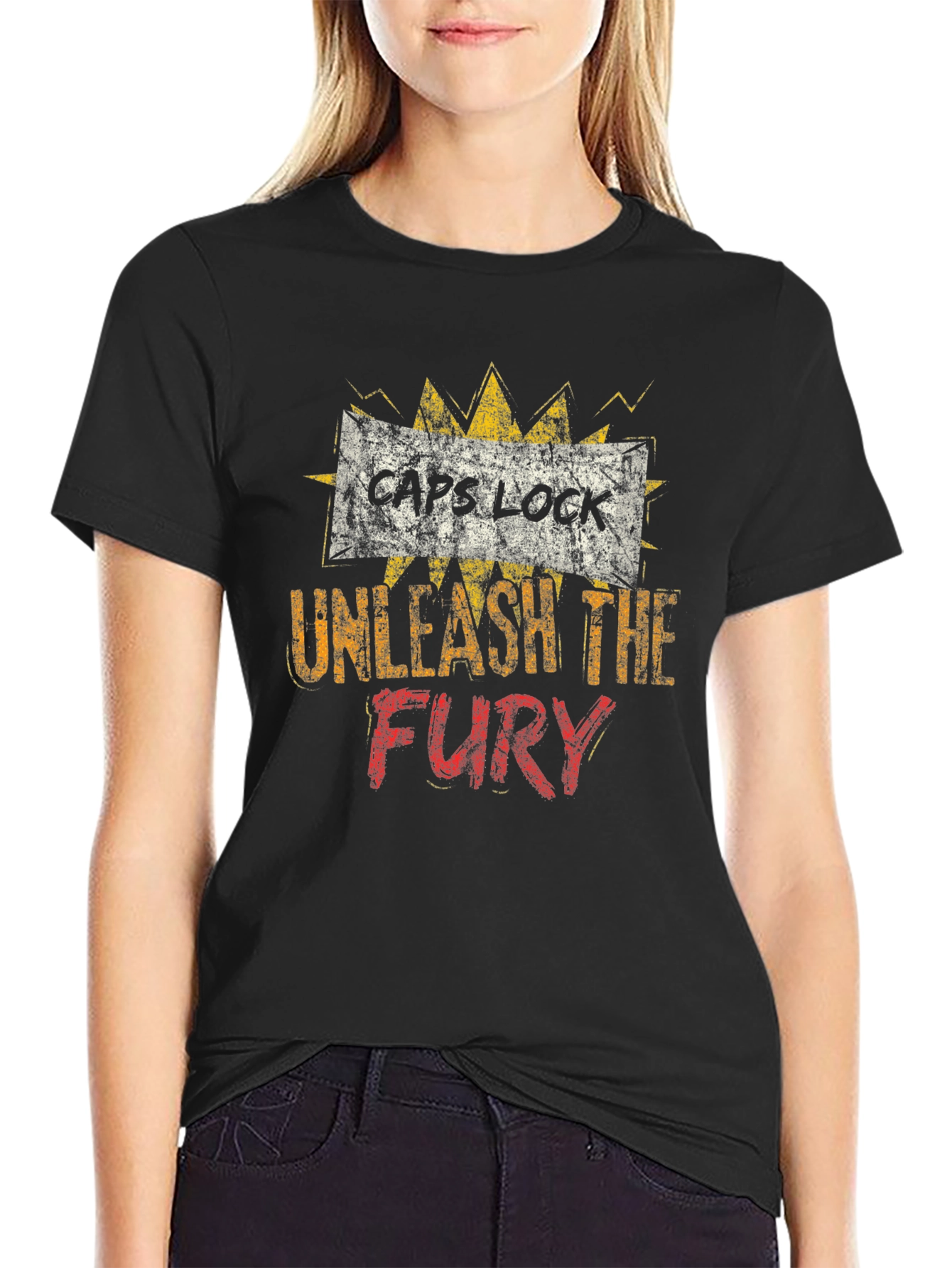 Caps Lock Unleash The Fury T-Shirt