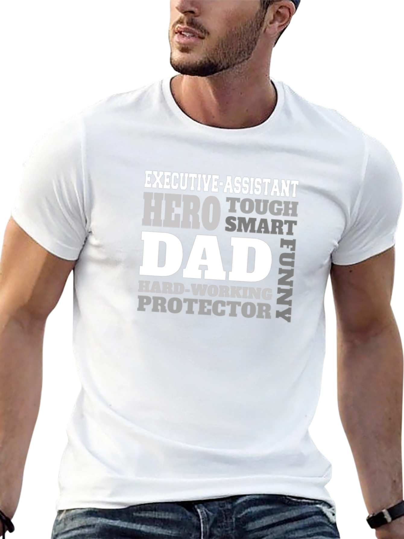 Executive Assistant Dad T-Shirt - Hero Protector Design