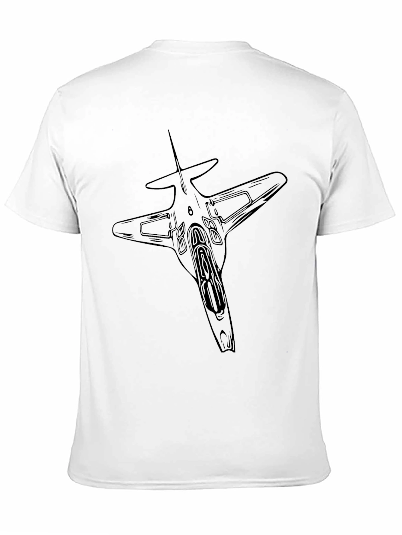 Jet Fighter Graphic Tee - Stylish Black T-Shirt