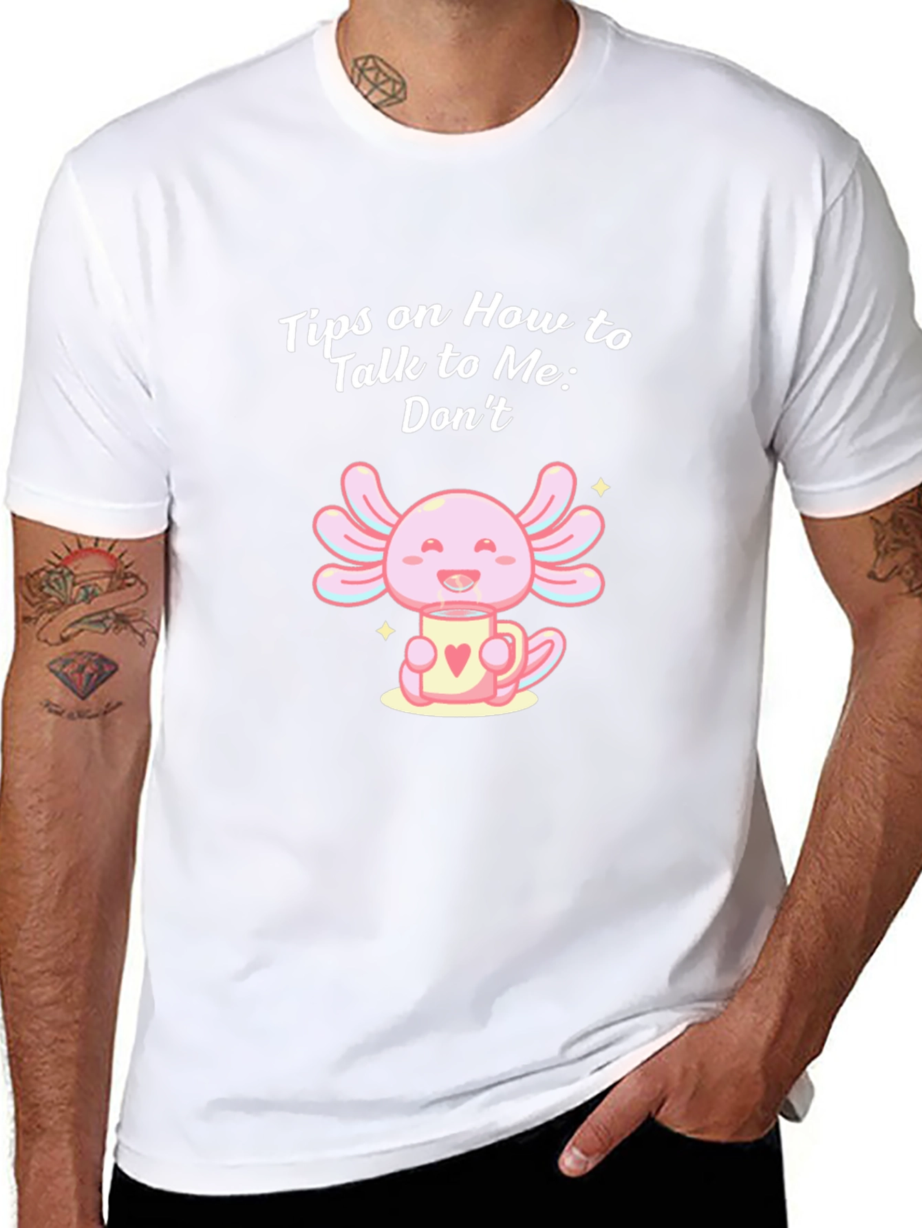 Axolotl Tea T-Shirt - Introvert Humor Tee