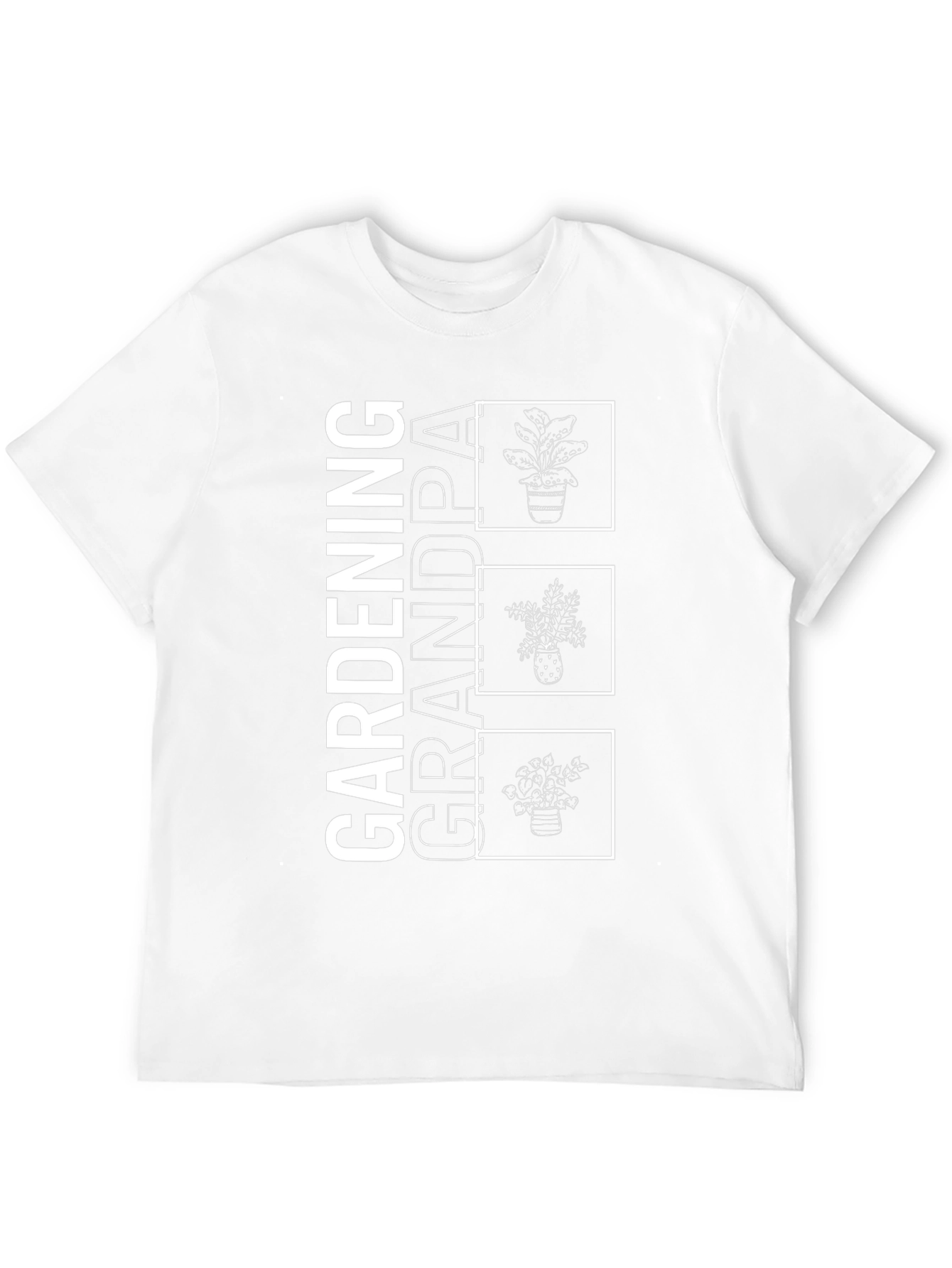 Gardening Grandpa Graphic T-Shirt - Black Cotton Tee