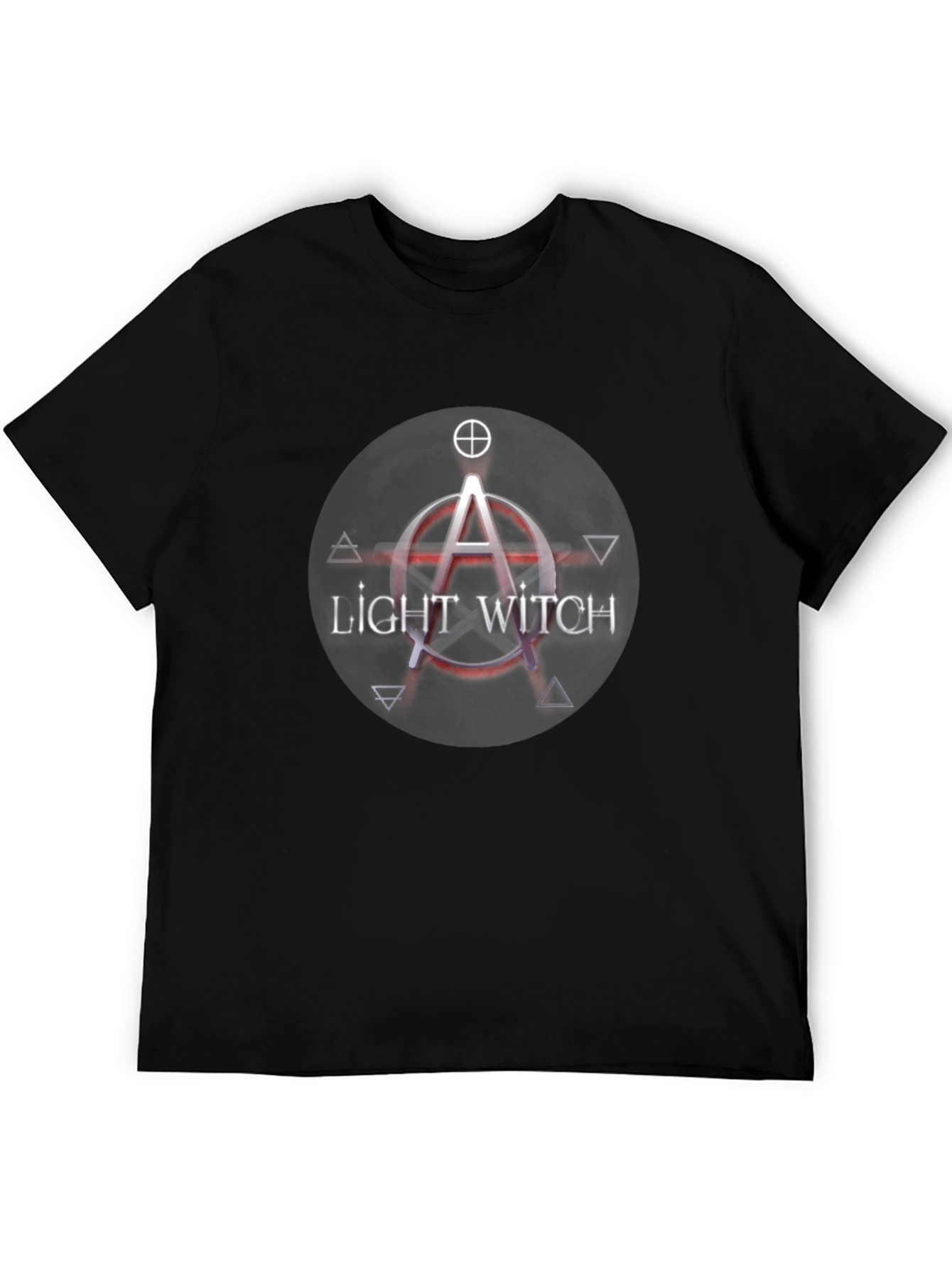 Light Witch Graphic Tee - Black Cotton T-Shirt