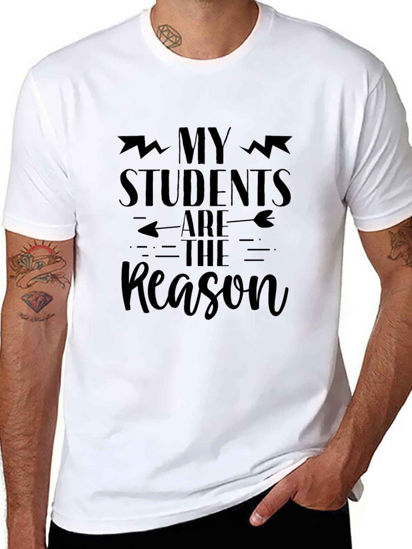 My Students Are The Reason Black T-Shirt