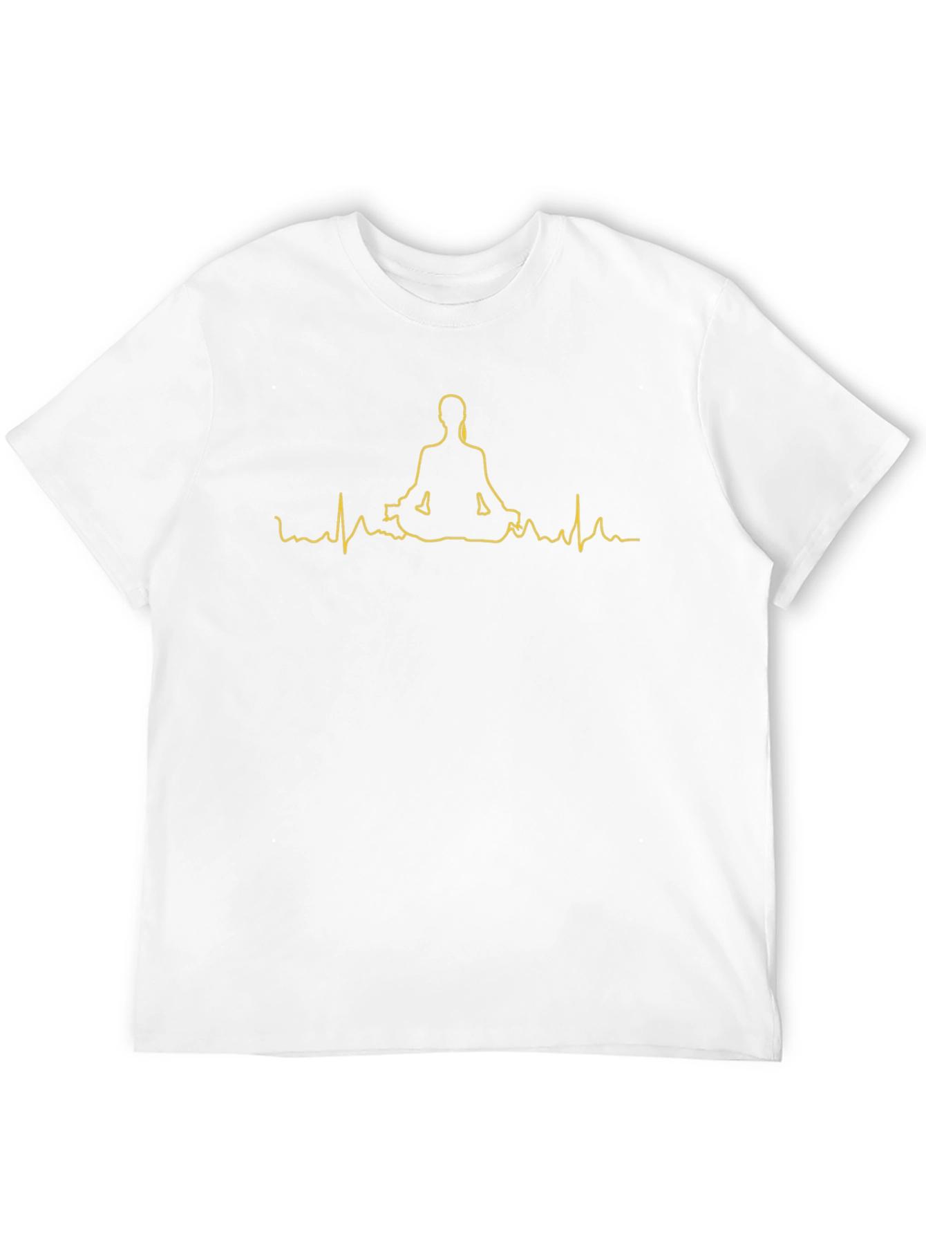 Meditate Heartbeat Graphic Tee - Zen Vibes