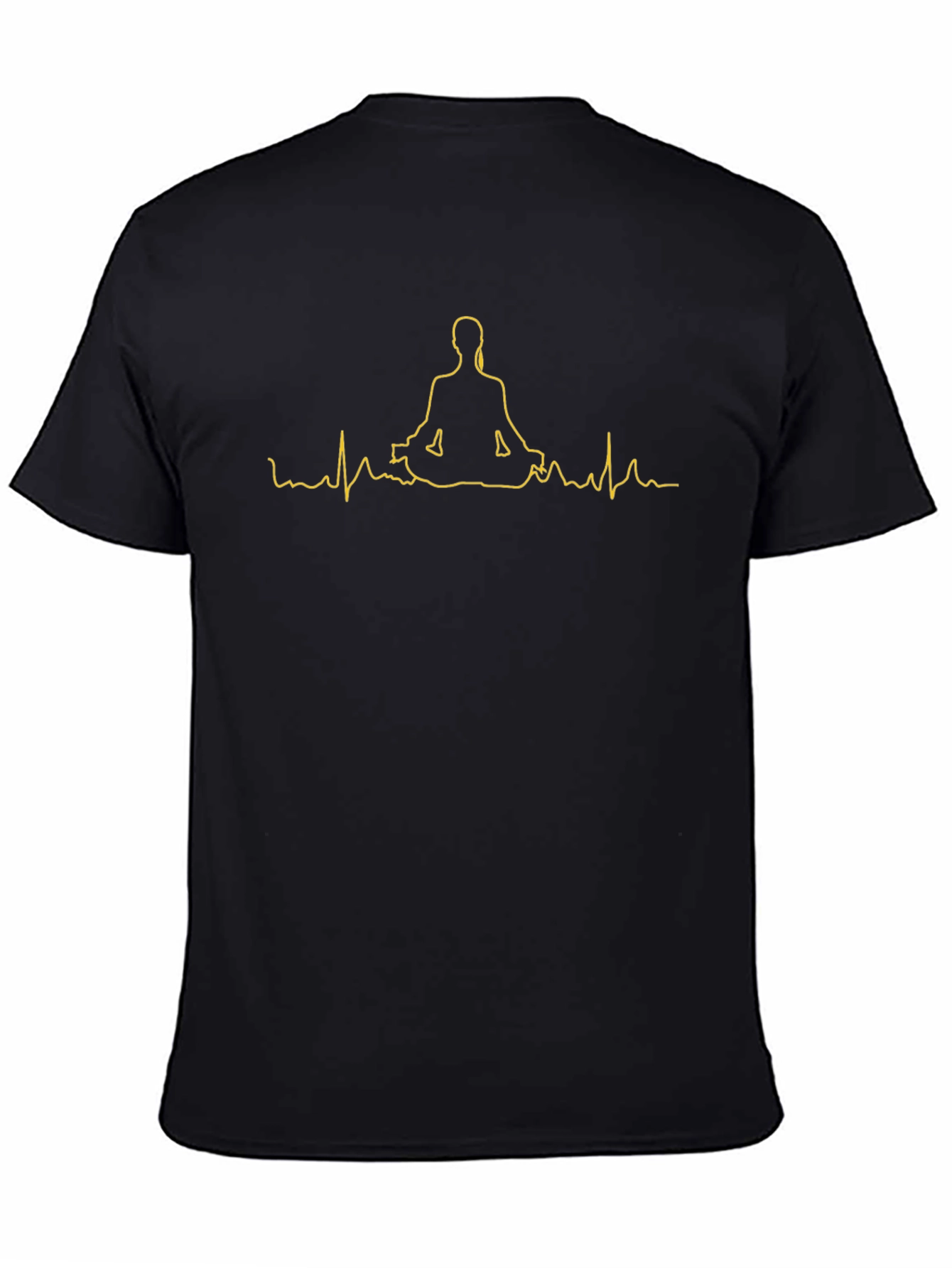 Meditate Heartbeat Graphic Tee - Zen Vibes