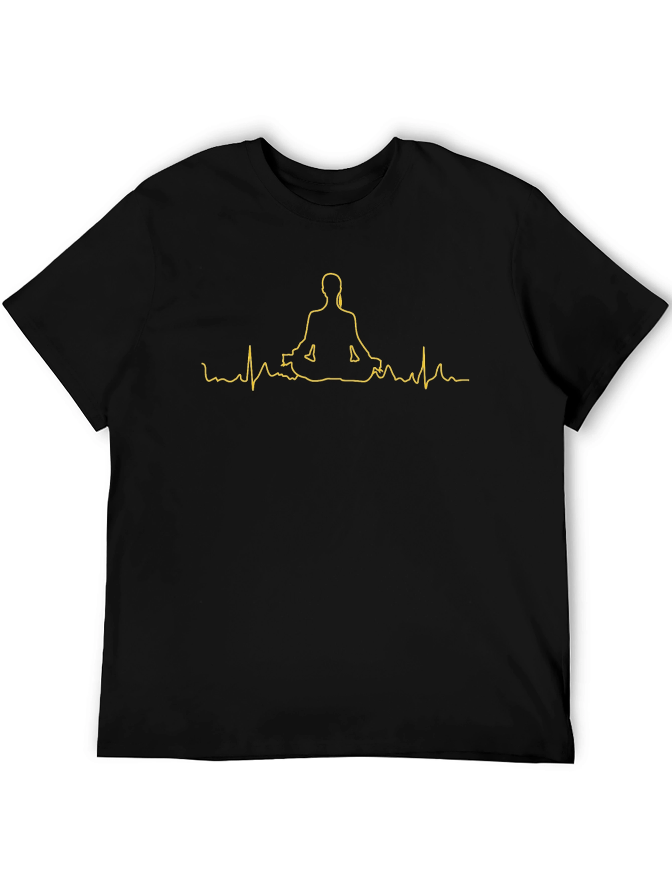 Meditate Heartbeat Graphic Tee - Zen Vibes