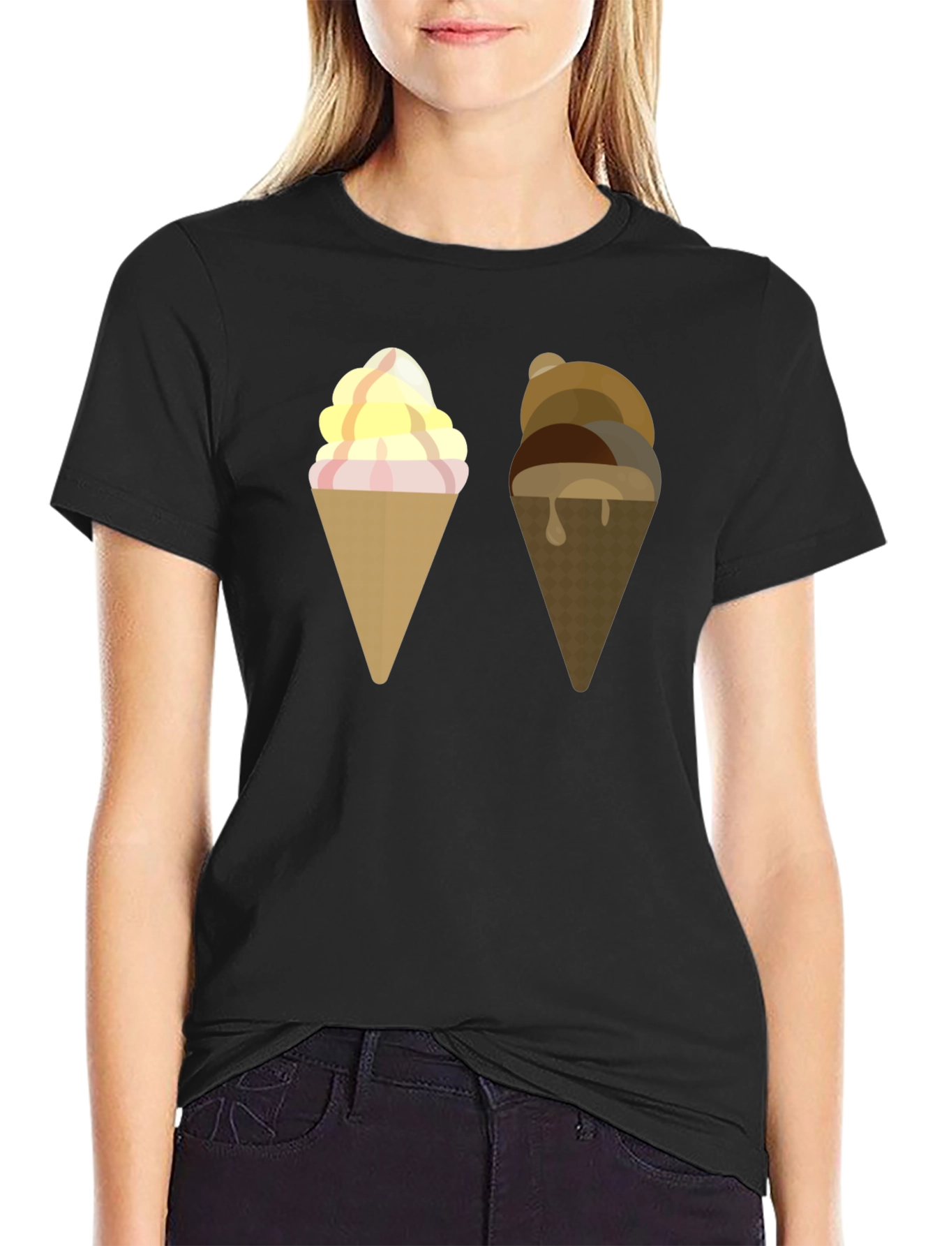 Ice Cream Cone Graphic T-Shirt