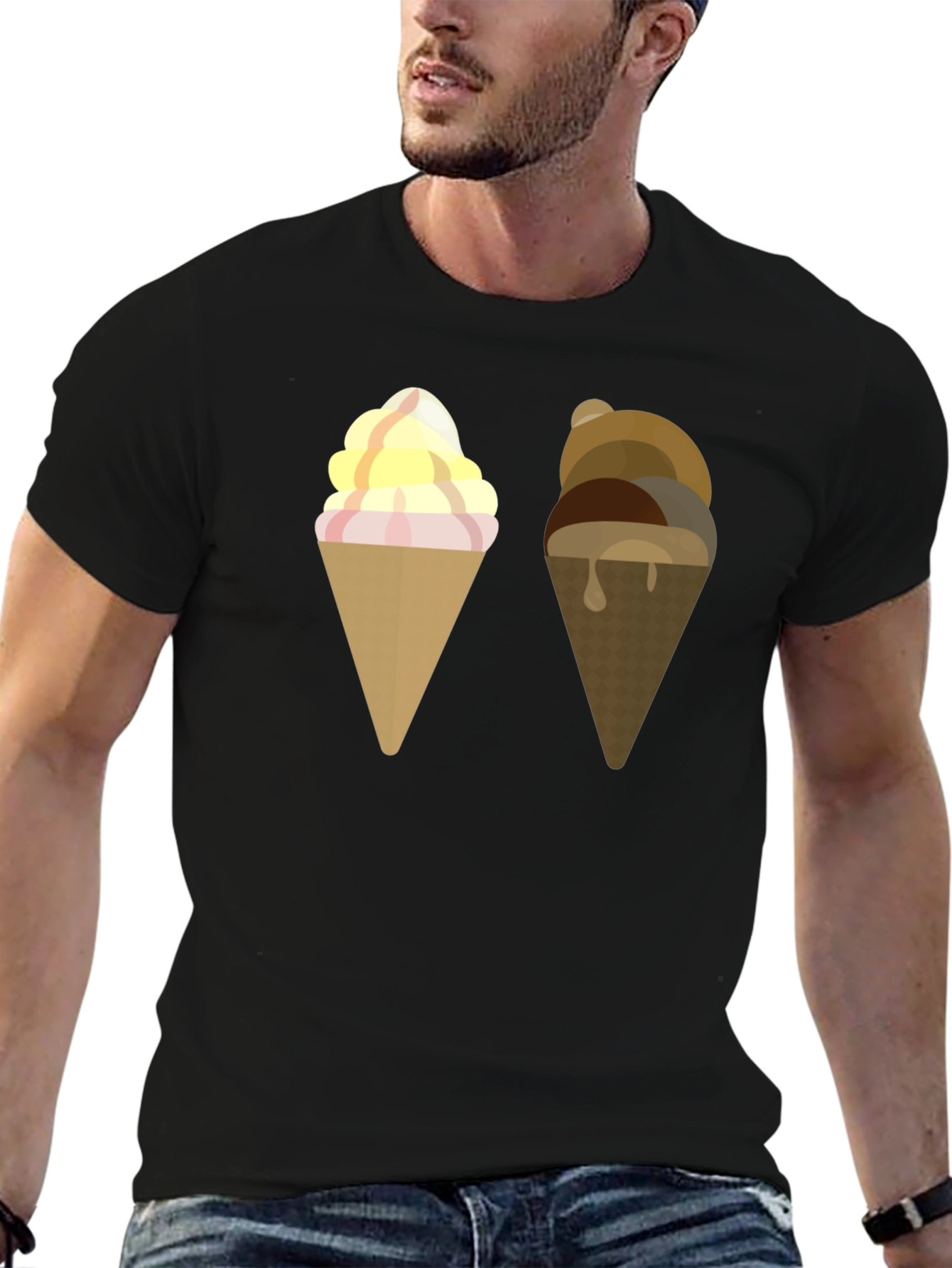 Ice Cream Cone Graphic T-Shirt