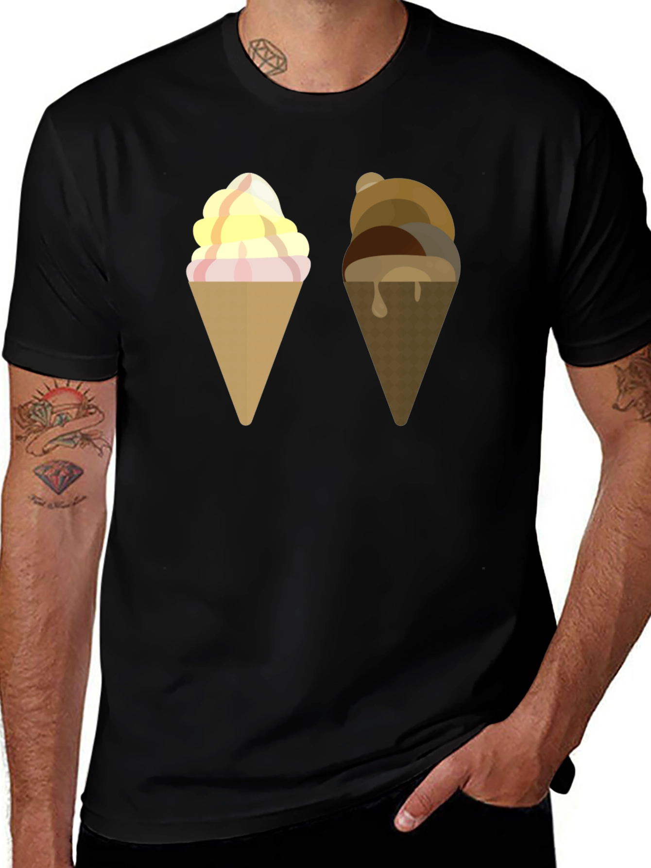 Ice Cream Cone Graphic T-Shirt