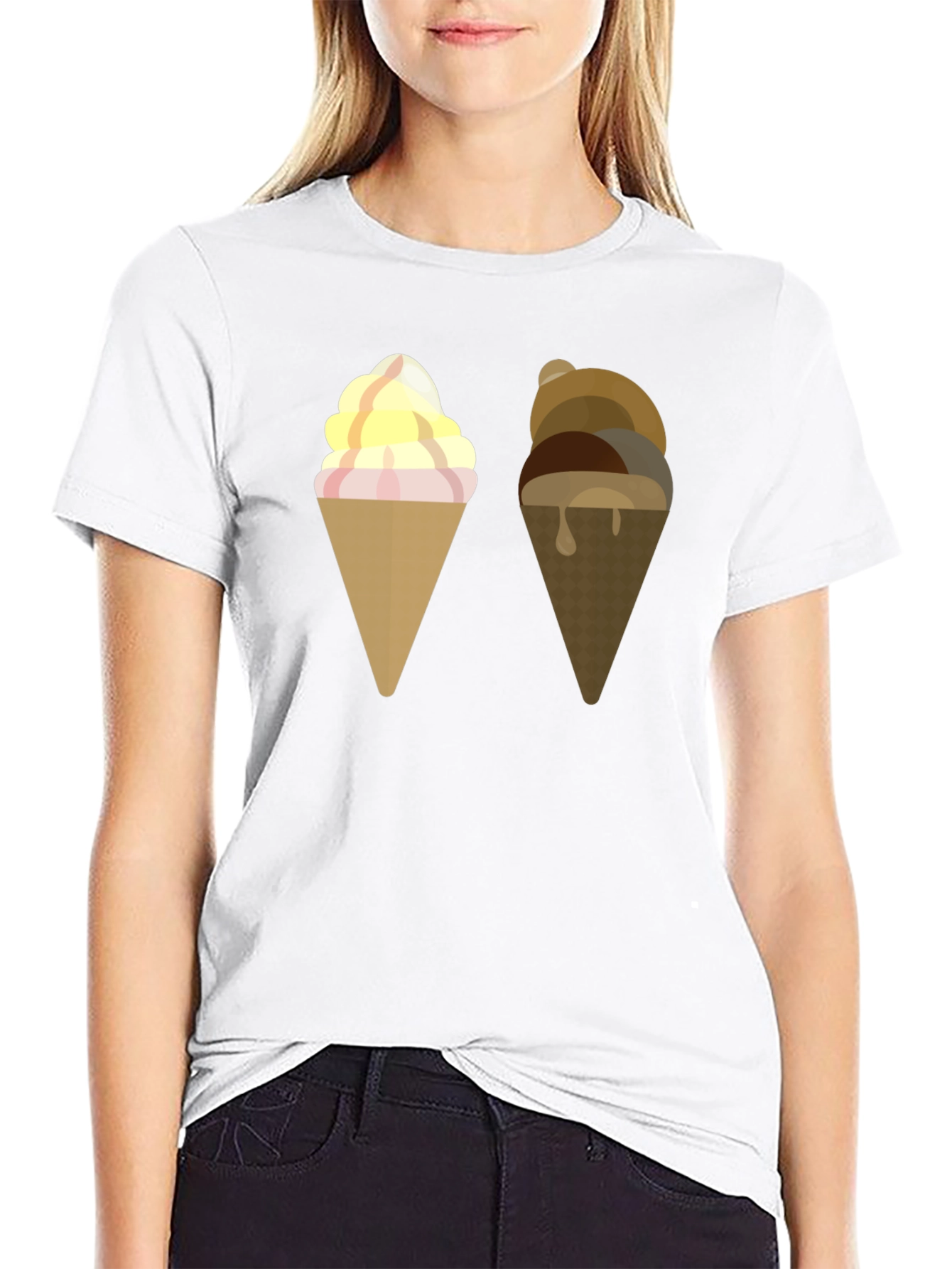 Ice Cream Cone Graphic T-Shirt