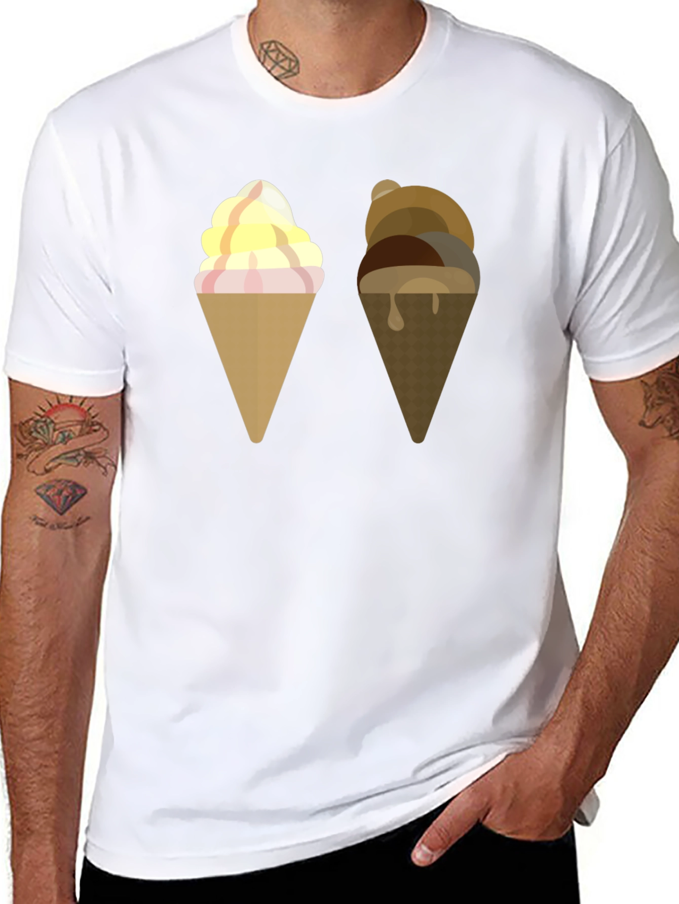 Ice Cream Cone Graphic T-Shirt
