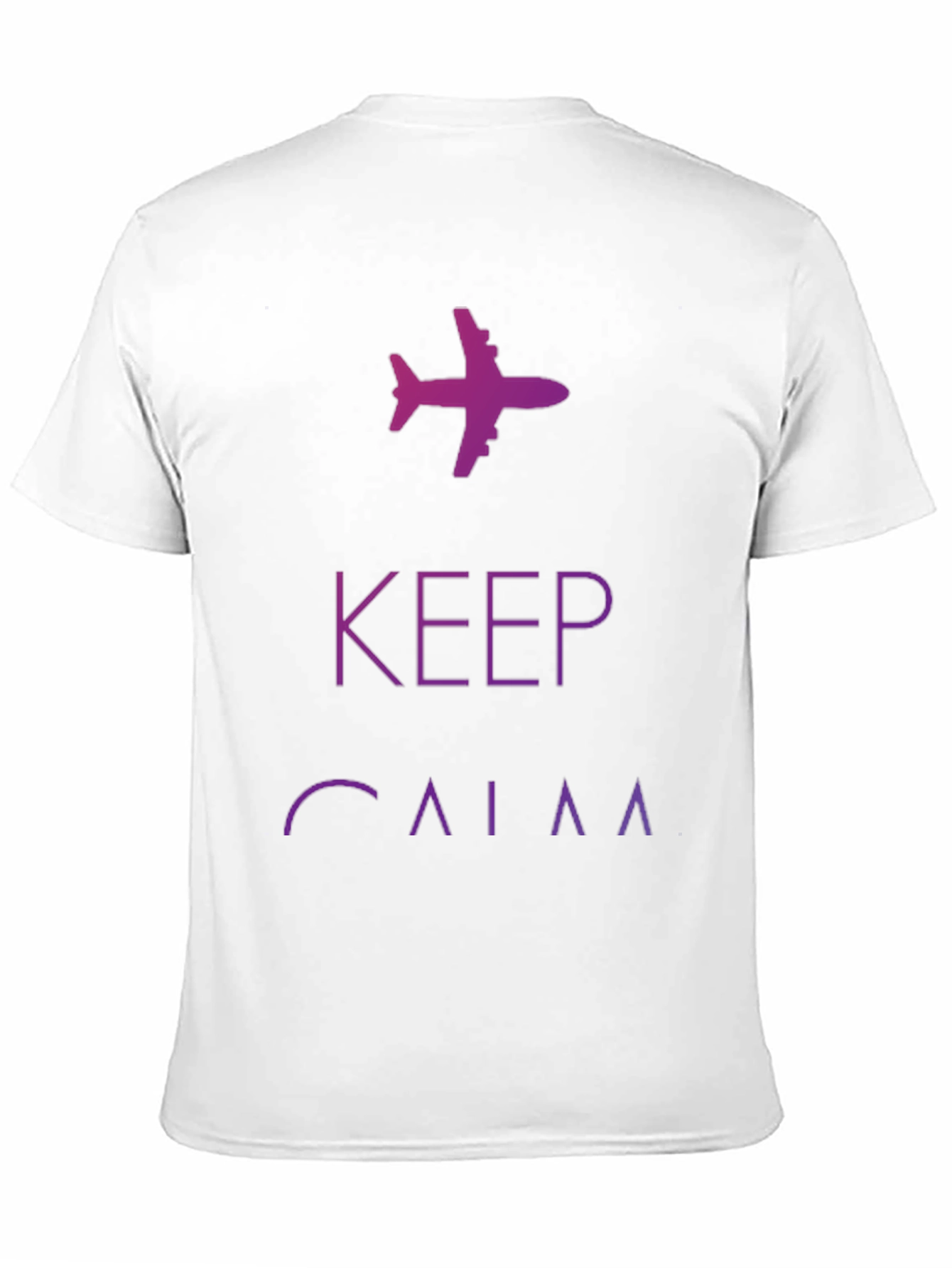 Keep Calm Airplane Graphic Tee - Black