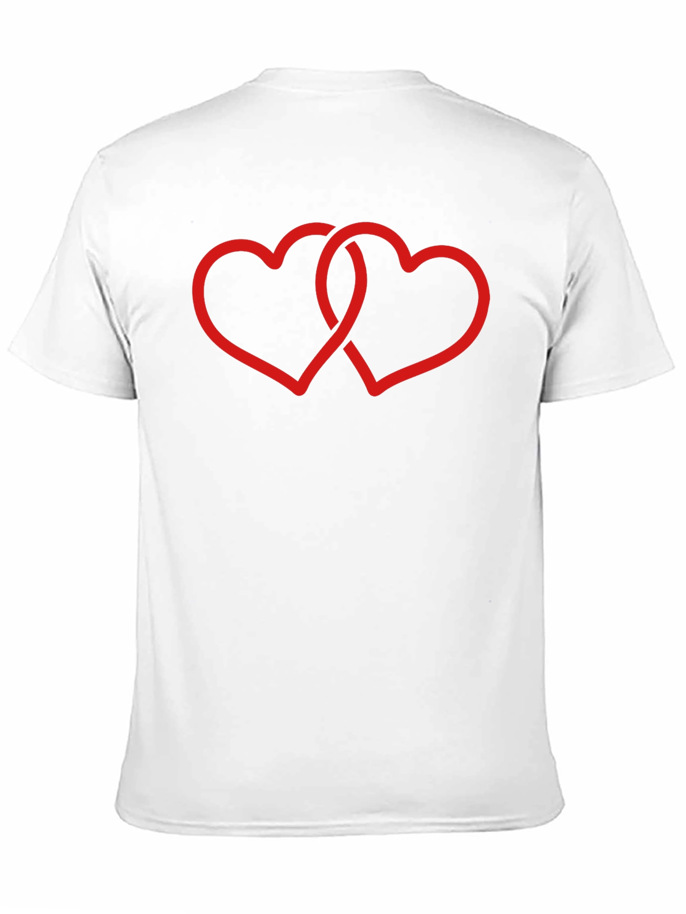 Intertwined Hearts Black Tee