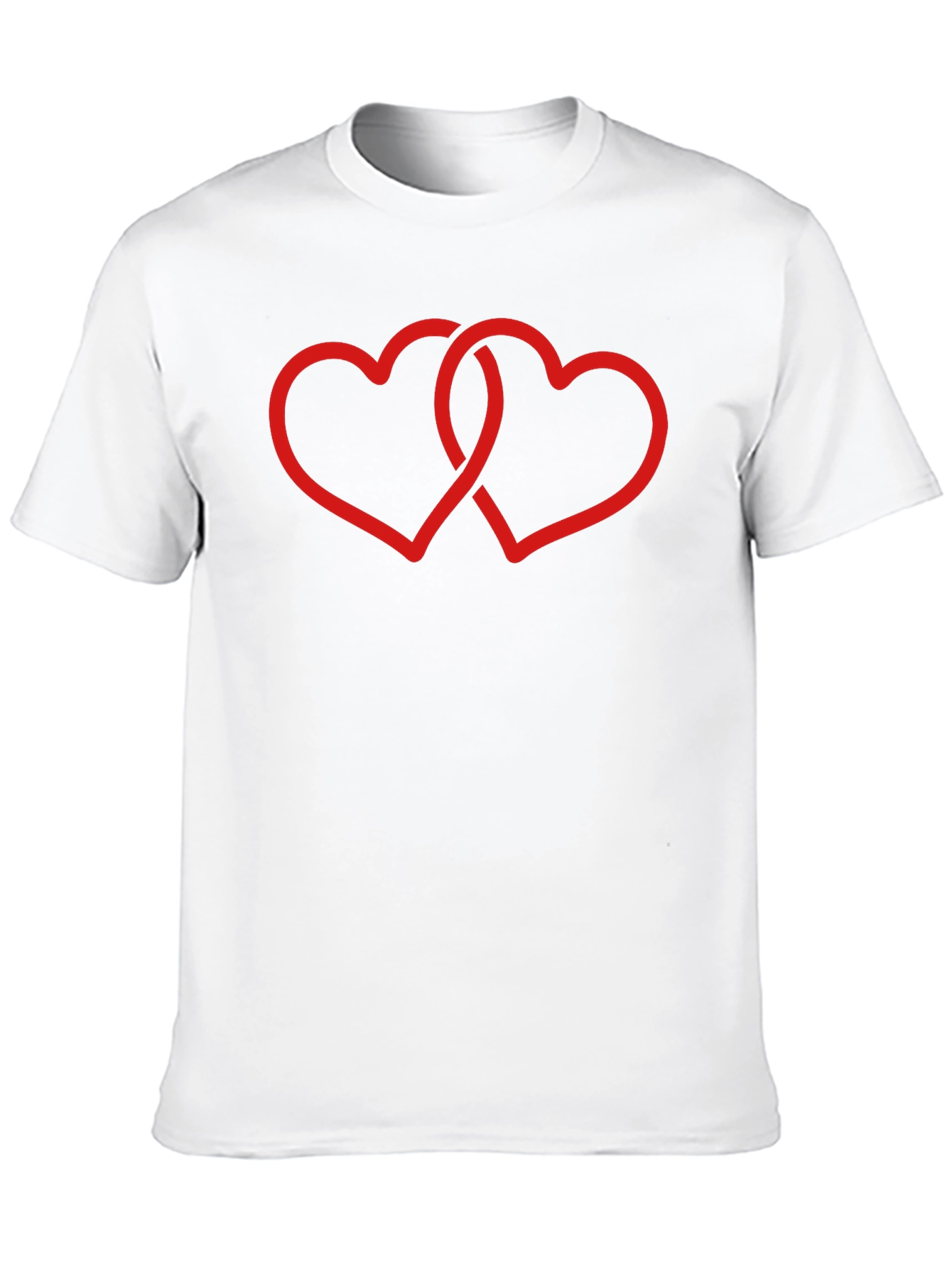 Intertwined Hearts Black Tee