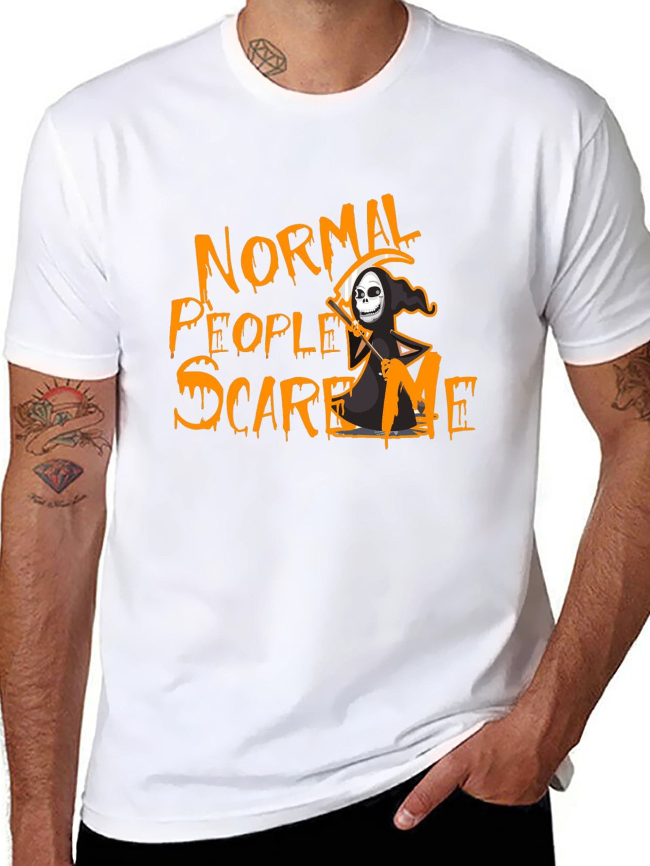 Normal People Scare Me Grim Reaper T-Shirt