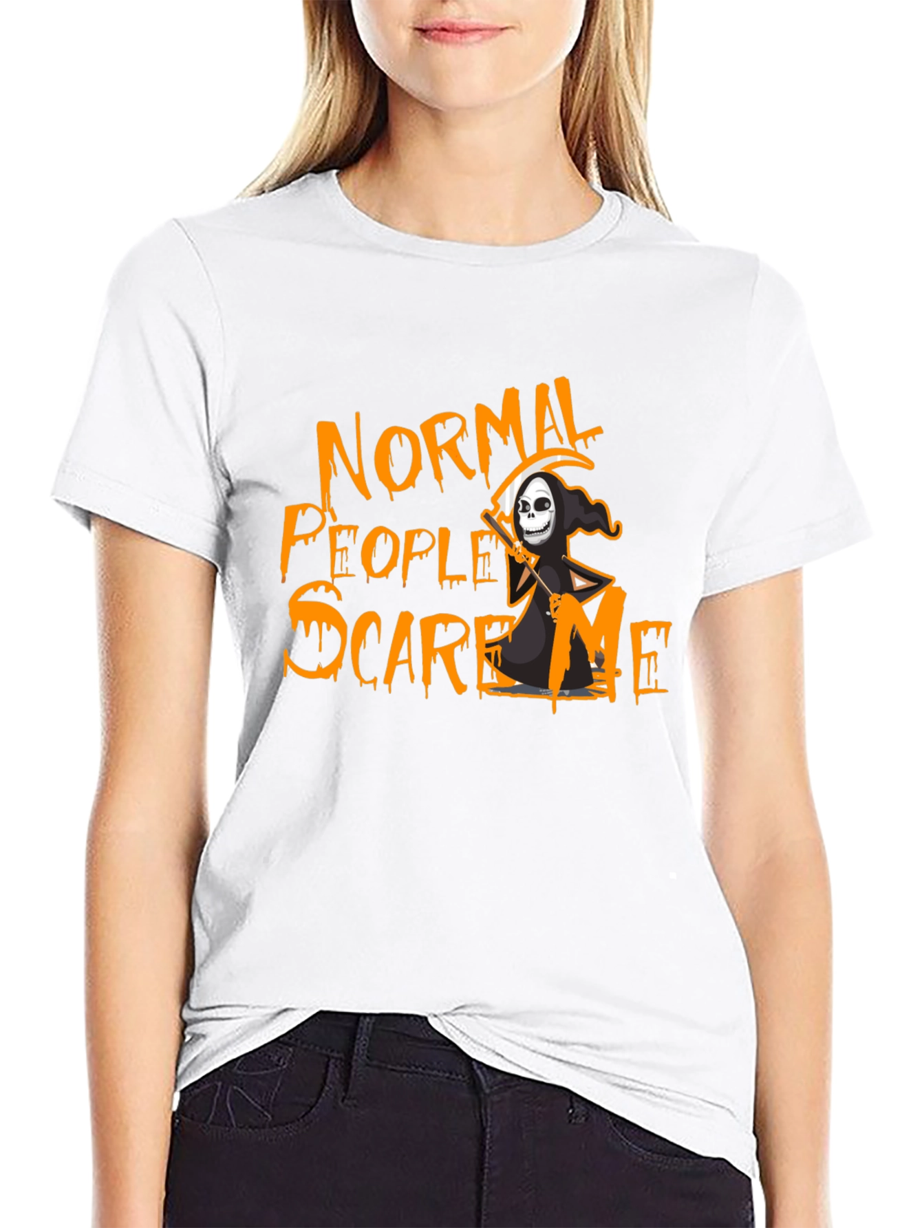 Normal People Scare Me Grim Reaper T-Shirt