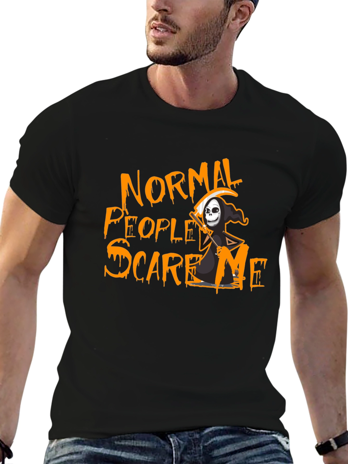 Normal People Scare Me Grim Reaper T-Shirt